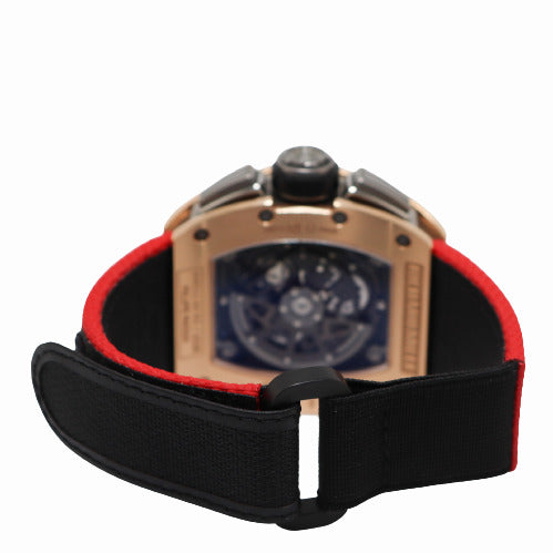 Richard Mille Men’s RM011 "Filipe Massa" Rose Gold 50mm x 40mm Skeleton Dial Watch Reference# RM011 - Happy Jewelers Fine Jewelry Lifetime Warranty