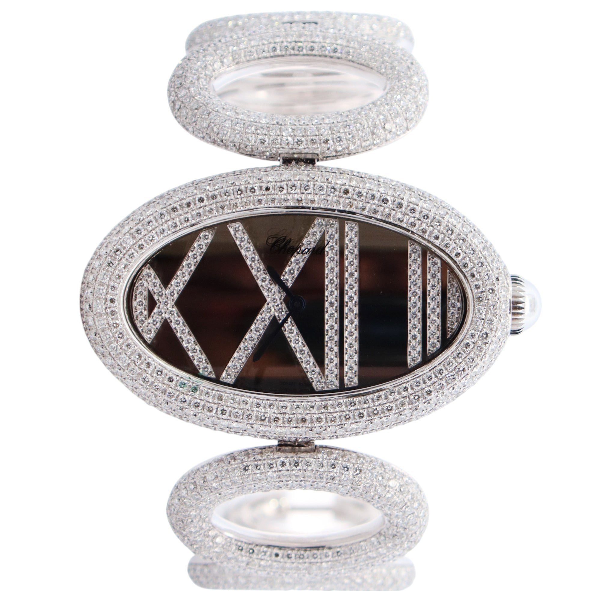 Chopard Cat's Eye 54mm Mirror Dial Watch Ref# 11/9054 - Happy Jewelers Fine Jewelry Lifetime Warranty