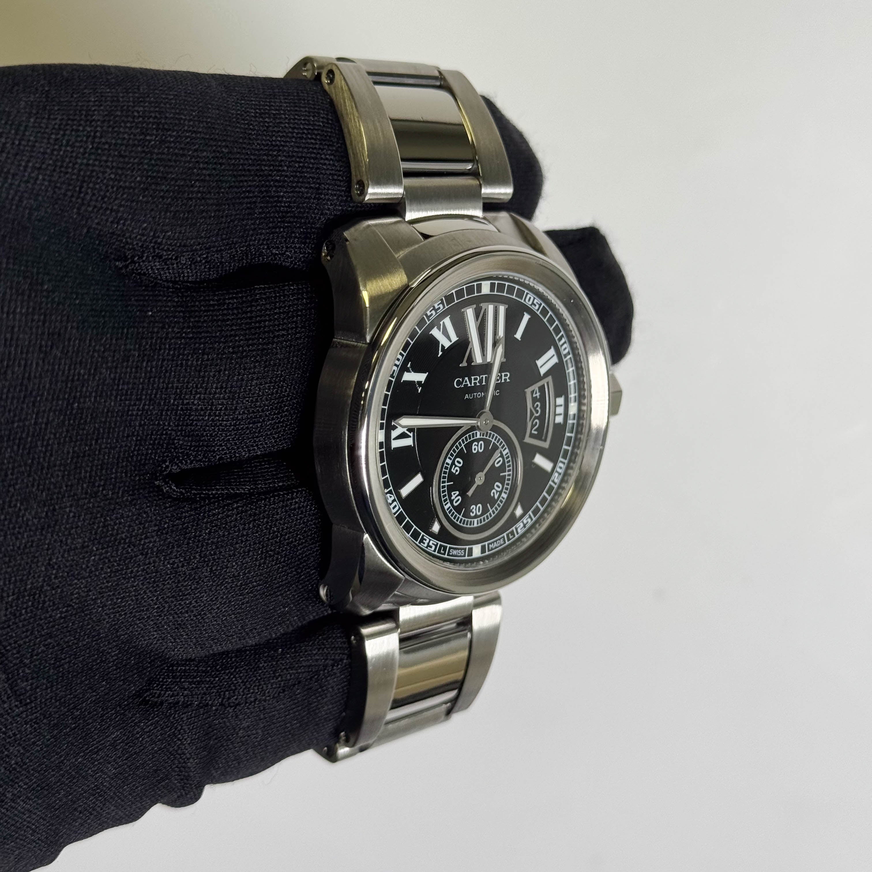 Cartier Calibre 42mm Black Dial Watch Ref# W7100016