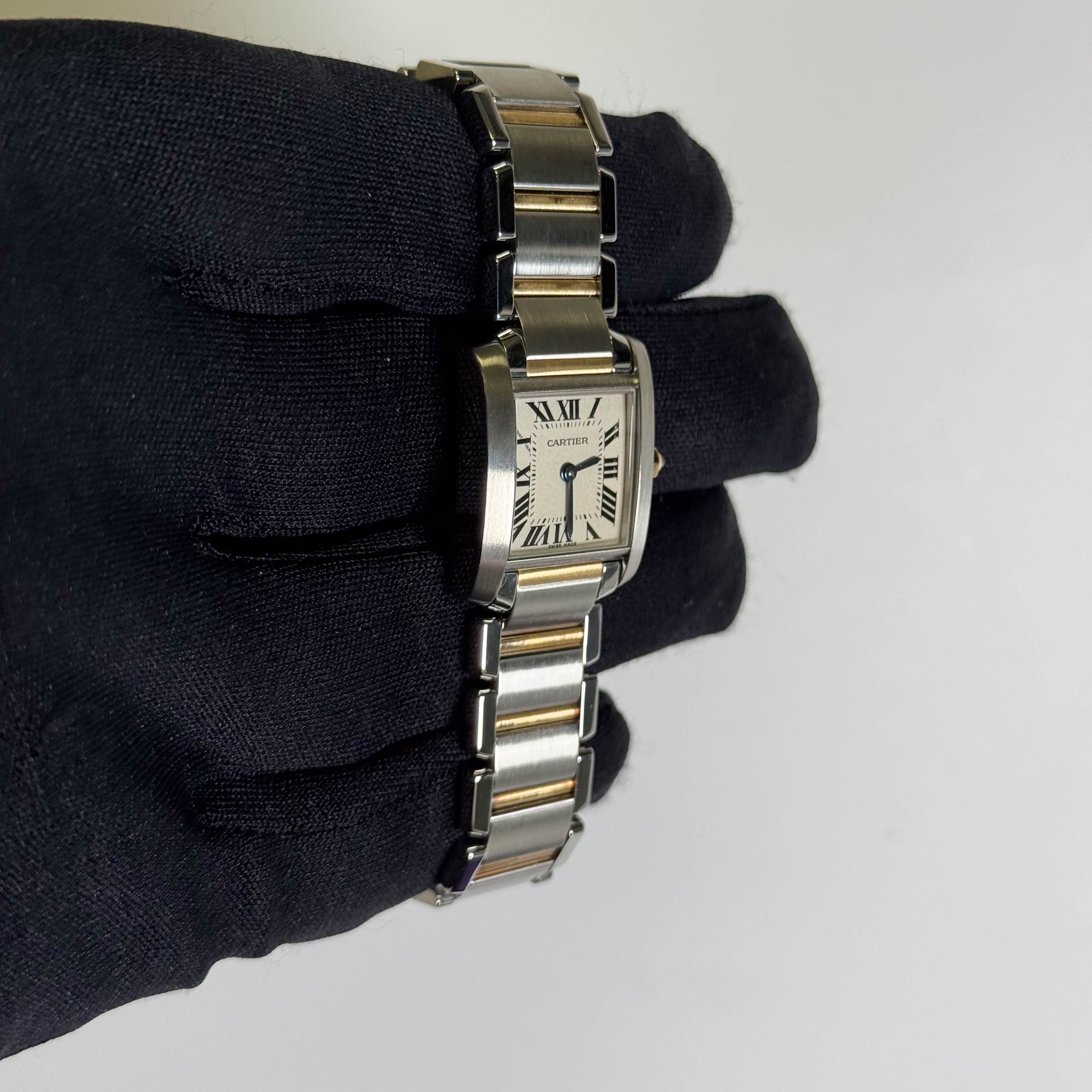 Cartier Tank 20mm White Dial Watch Ref# W51007Q4