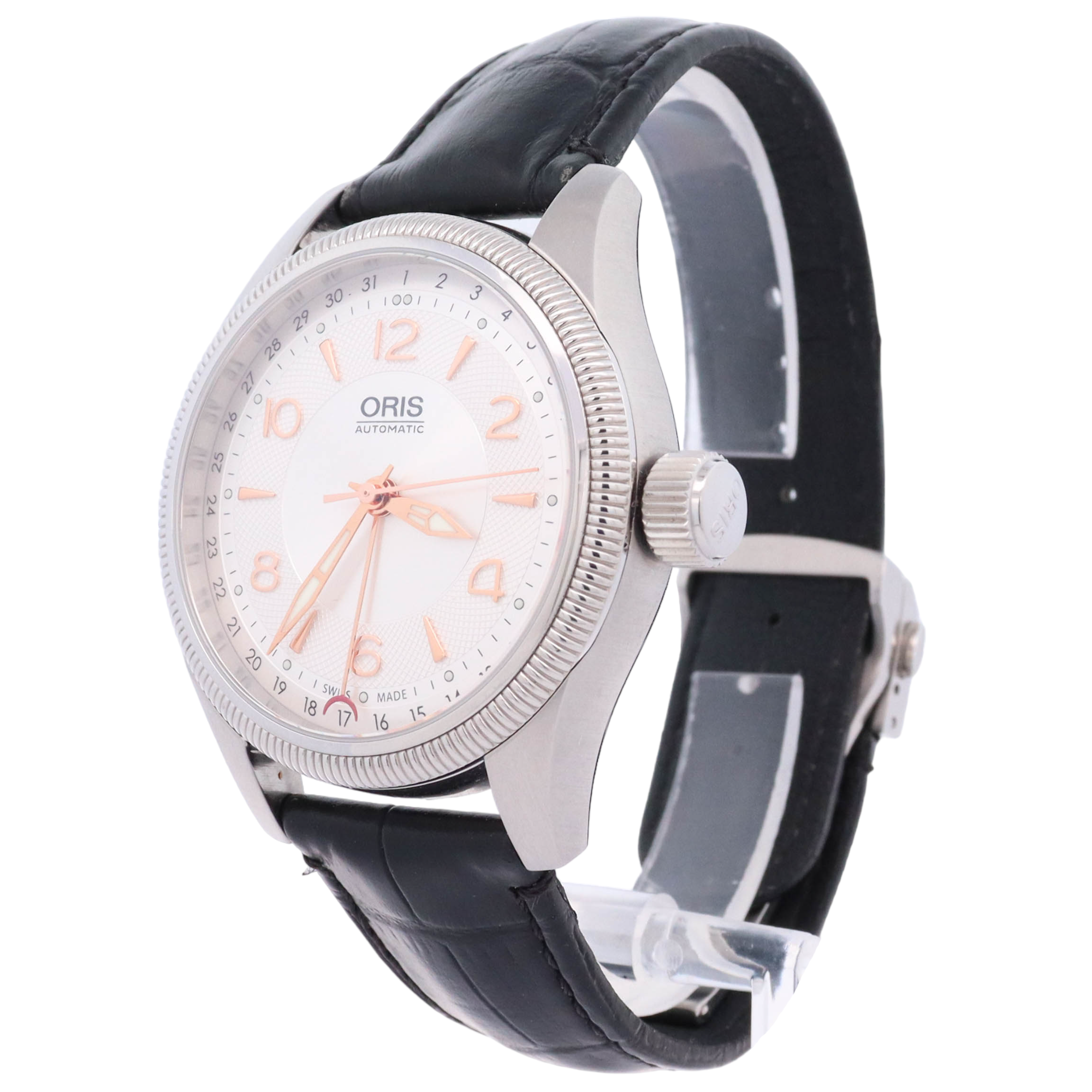 Oris Big Crown Pointer Date 40mm Stainless Steel Silver Dial Watch Ref# 01 754 7679 4031-07 5 20 76FC - Happy Jewelers Fine Jewelry Lifetime Warranty