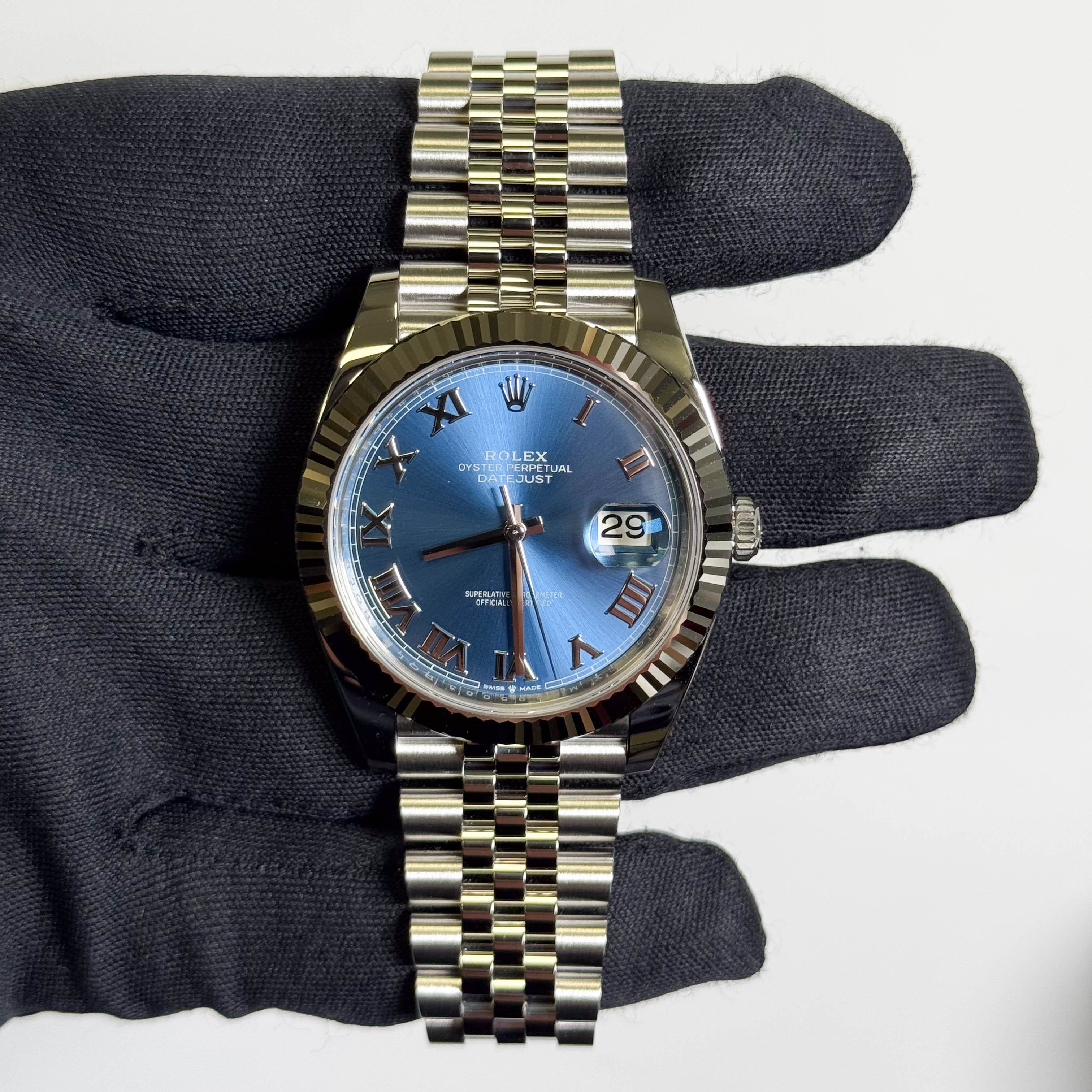 Rolex Datejust 41mm Blue Dial Watch Ref# 126334 - Happy Jewelers Fine Jewelry Lifetime Warranty