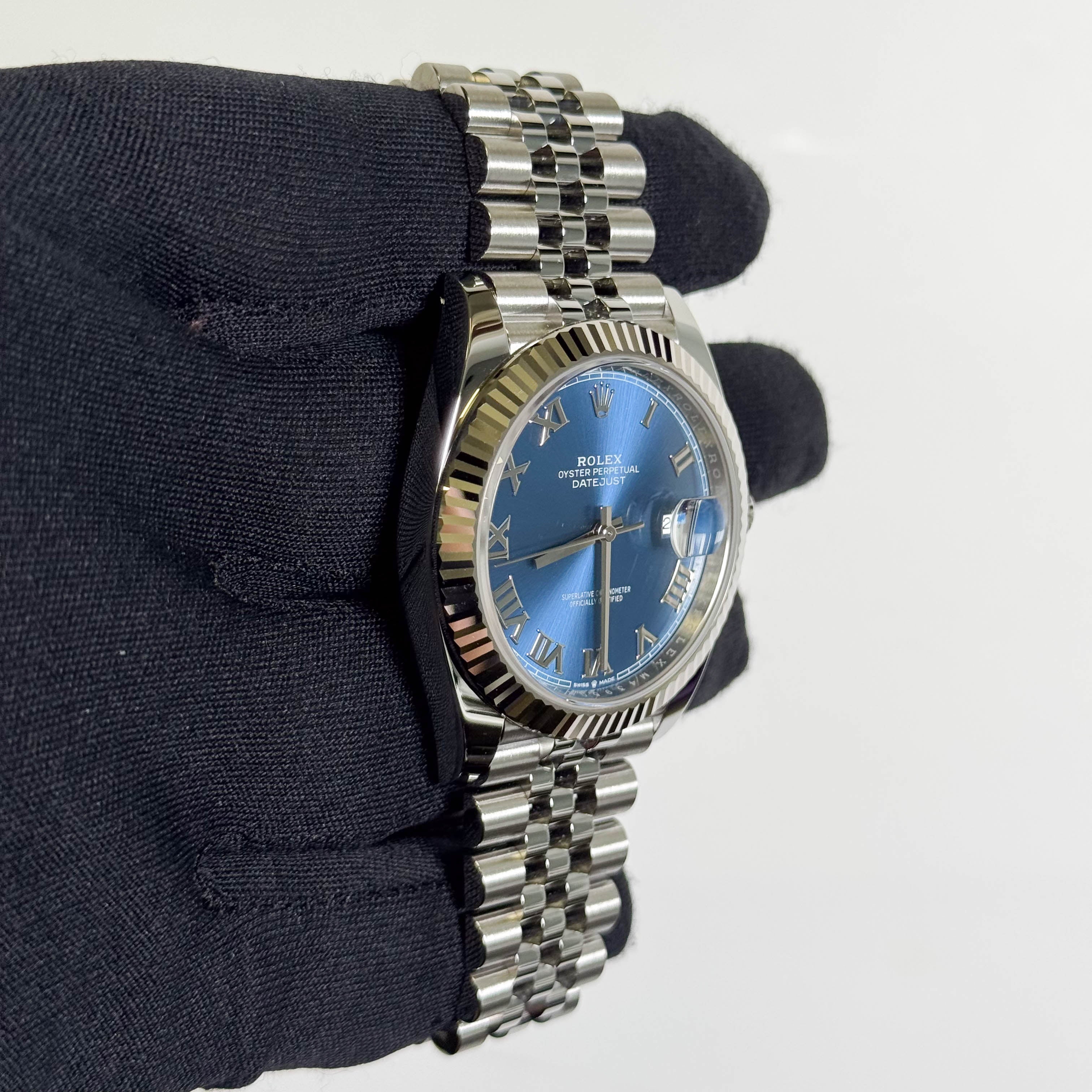 Rolex Datejust 41mm Blue Dial Watch Ref# 126334 - Happy Jewelers Fine Jewelry Lifetime Warranty
