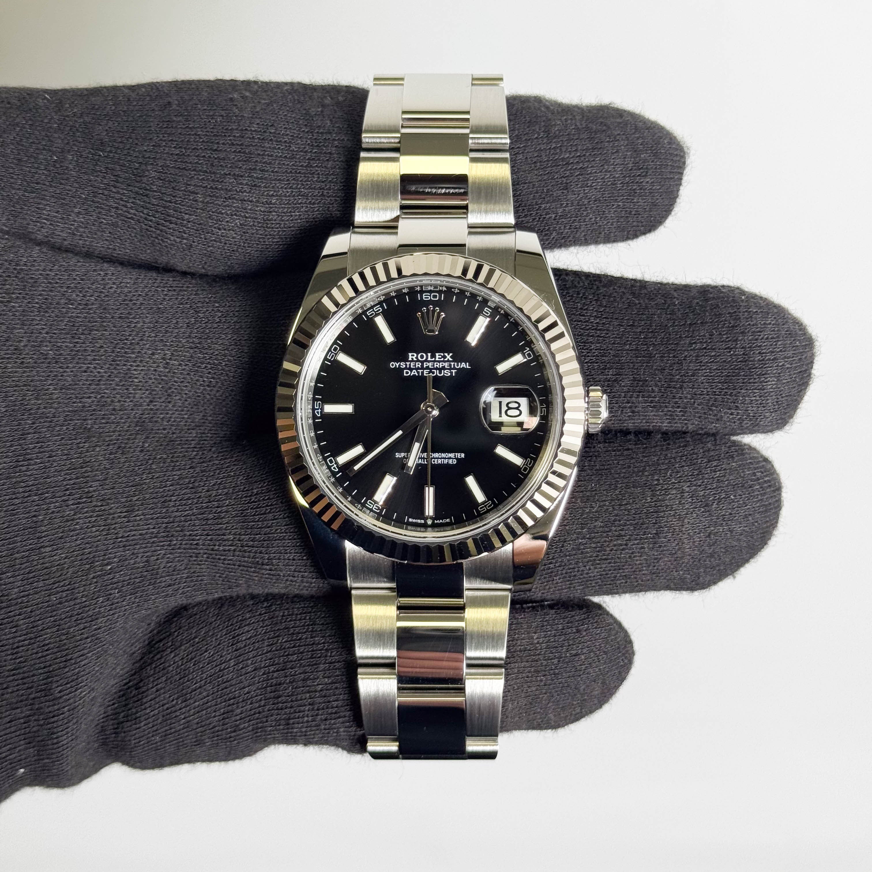 Rolex Datejust 41mm Black Dial Watch Ref# 126334