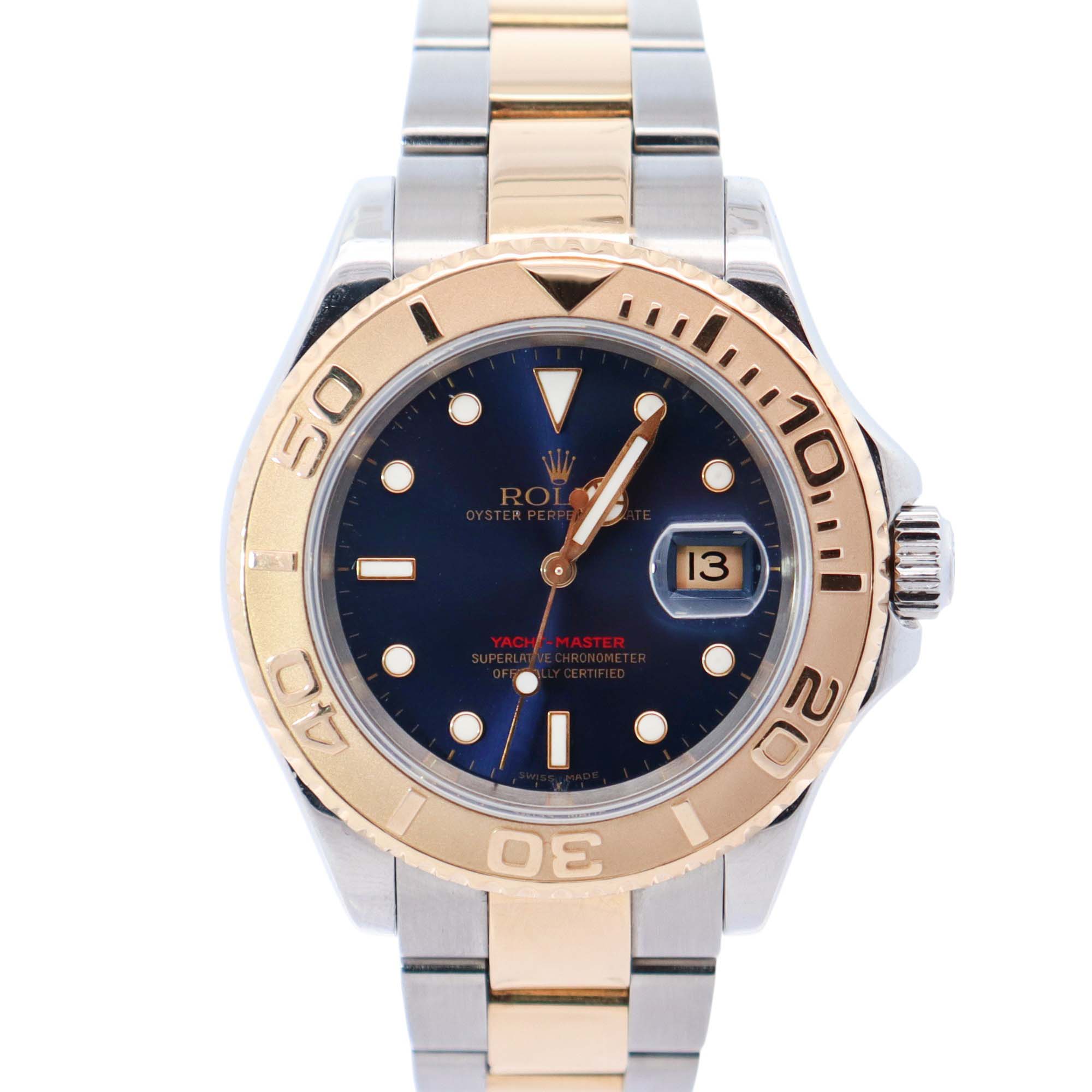 Rolex Yacht-Master 40mm Blue Dial Watch Ref# 16623 – Happy Jewelers