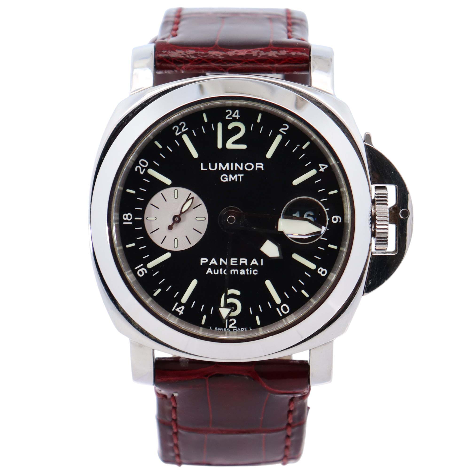 Panerai Luminor 44mm Black Dial Watch Ref# PAM00088 - Happy Jewelers Fine Jewelry Lifetime Warranty