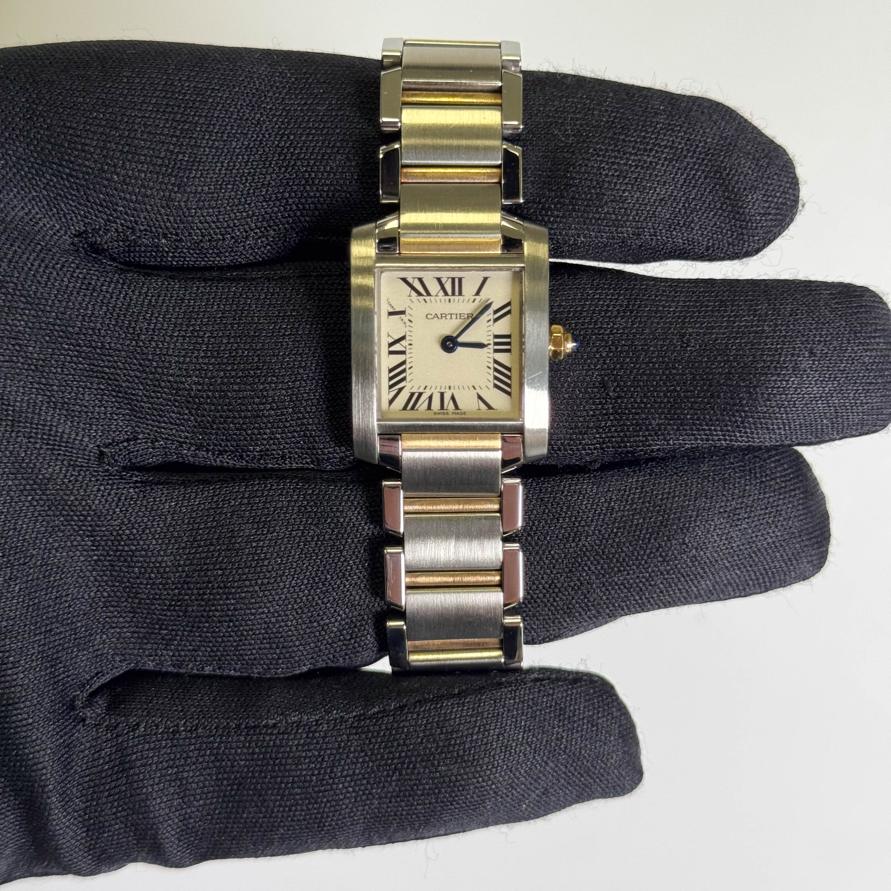 Cartier Tank 20mm White Dial Watch Ref# W51007Q4