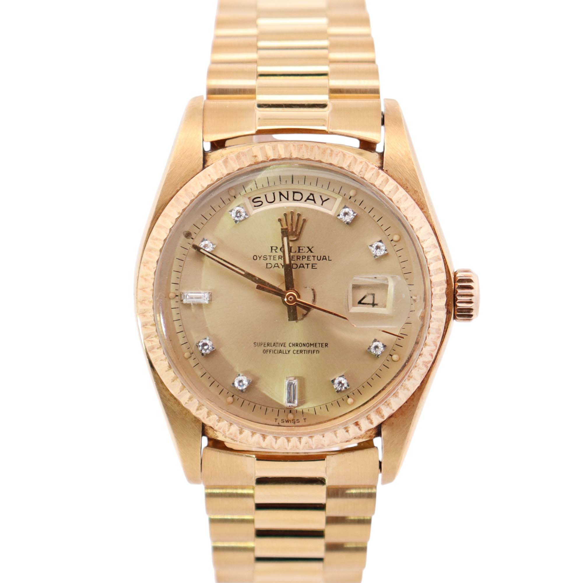 Rolex Day-Date 36mm Champagne Dial Watch Ref# 1803 - Happy Jewelers Fine Jewelry Lifetime Warranty