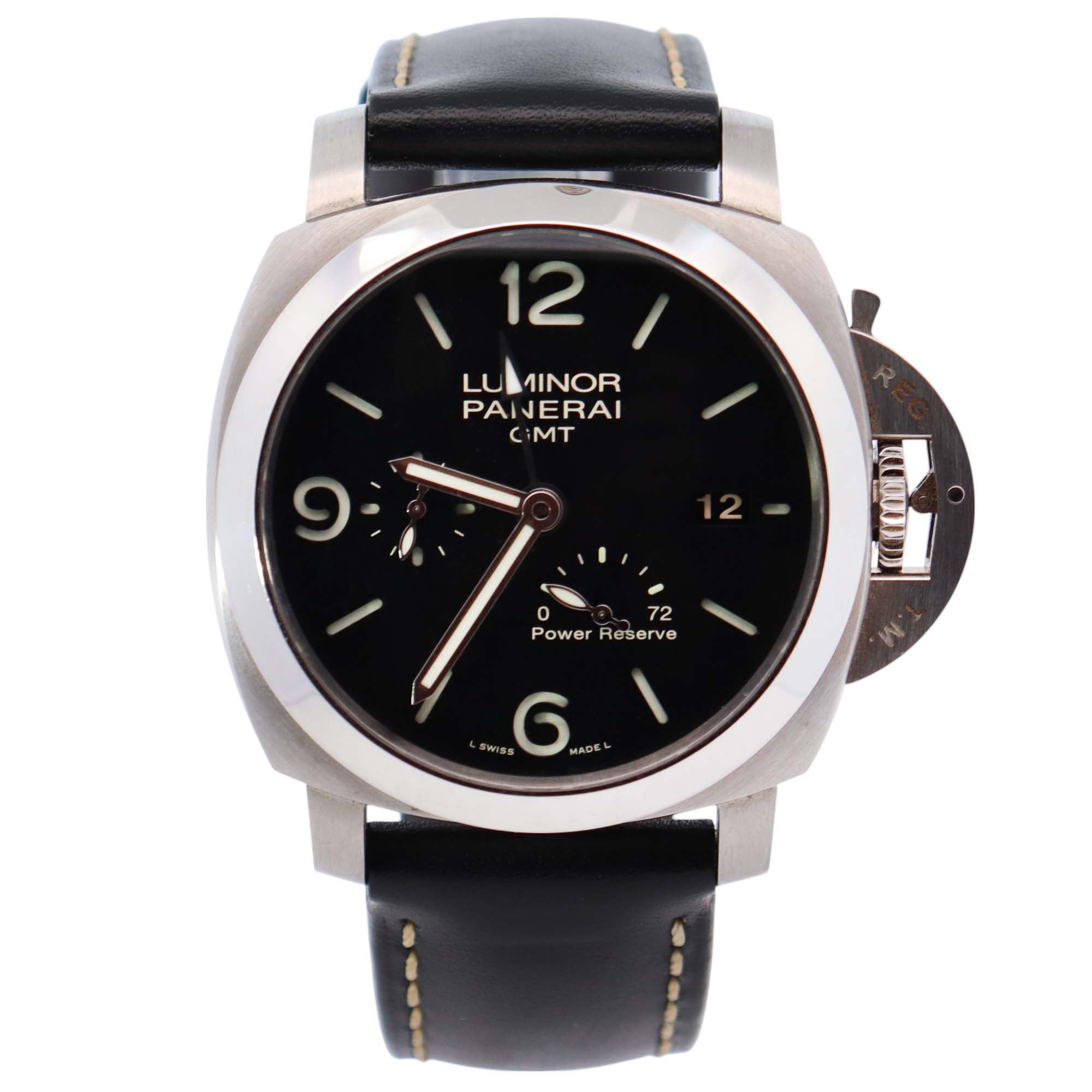 Panerai Luminor 44mm Black Dial Watch Ref# PAM00321 - Happy Jewelers Fine Jewelry Lifetime Warranty