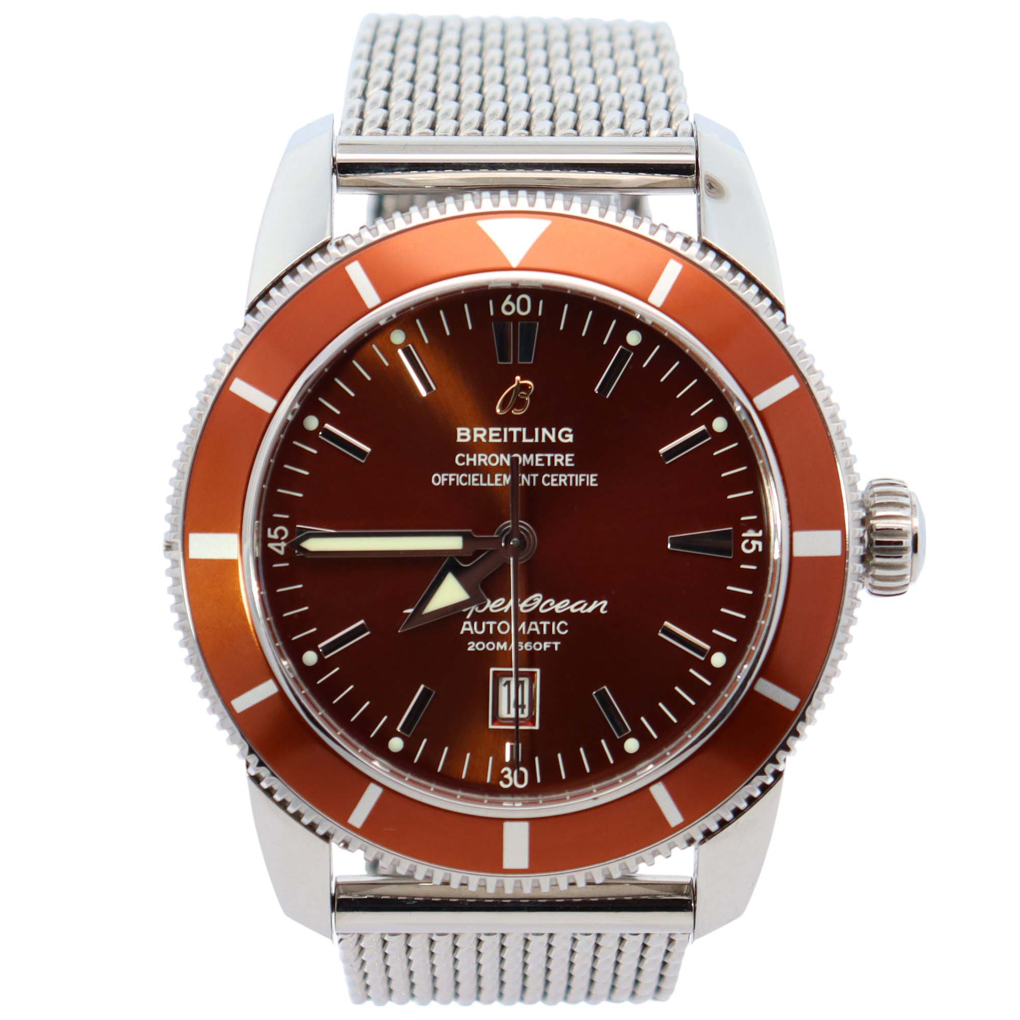 Breitling Superocean 46mm Bronze Dial Watch Ref# A17320 - Happy Jewelers Fine Jewelry Lifetime Warranty