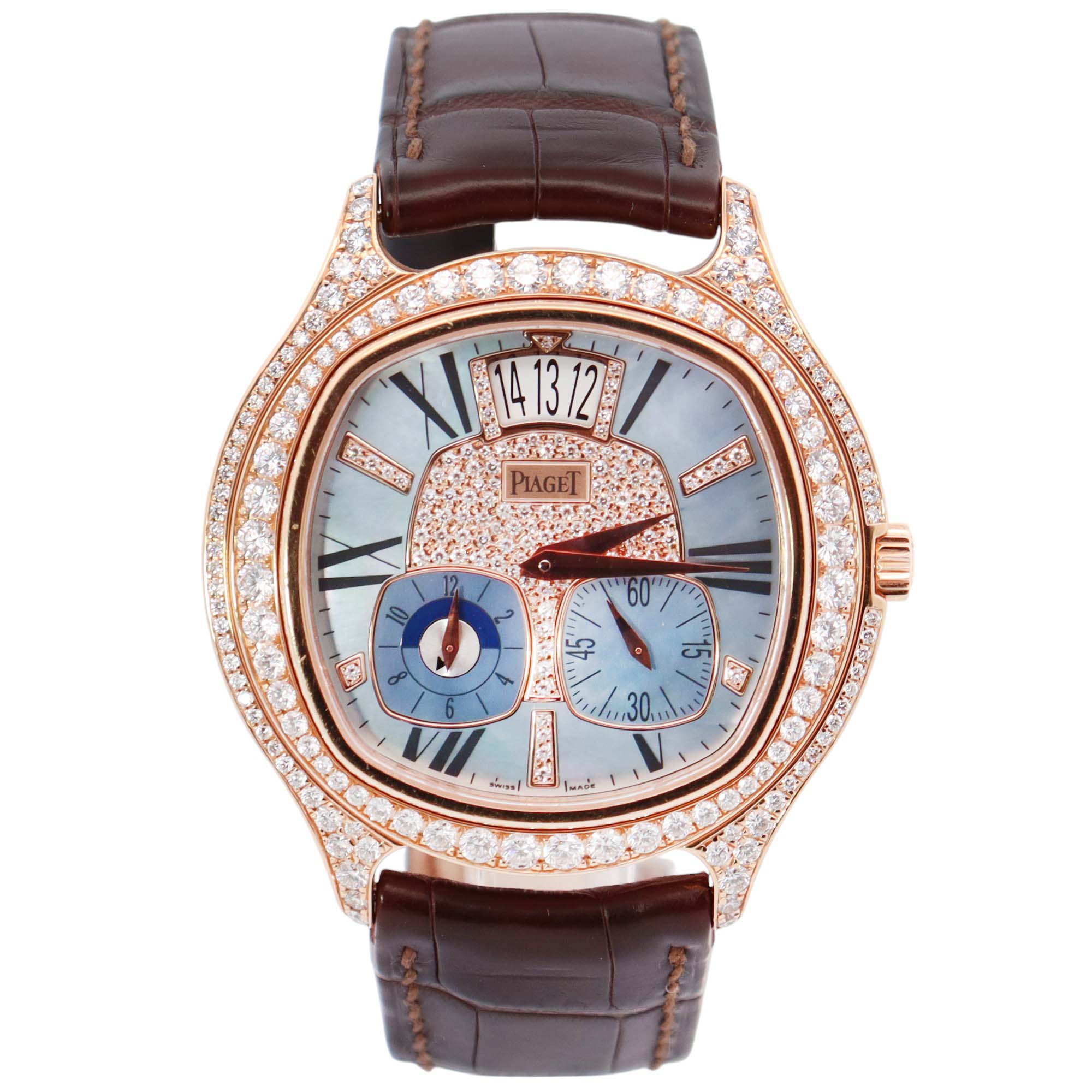 Piaget Emperador 42mm MOP Dial Watch Ref# G0A32020 - Happy Jewelers Fine Jewelry Lifetime Warranty