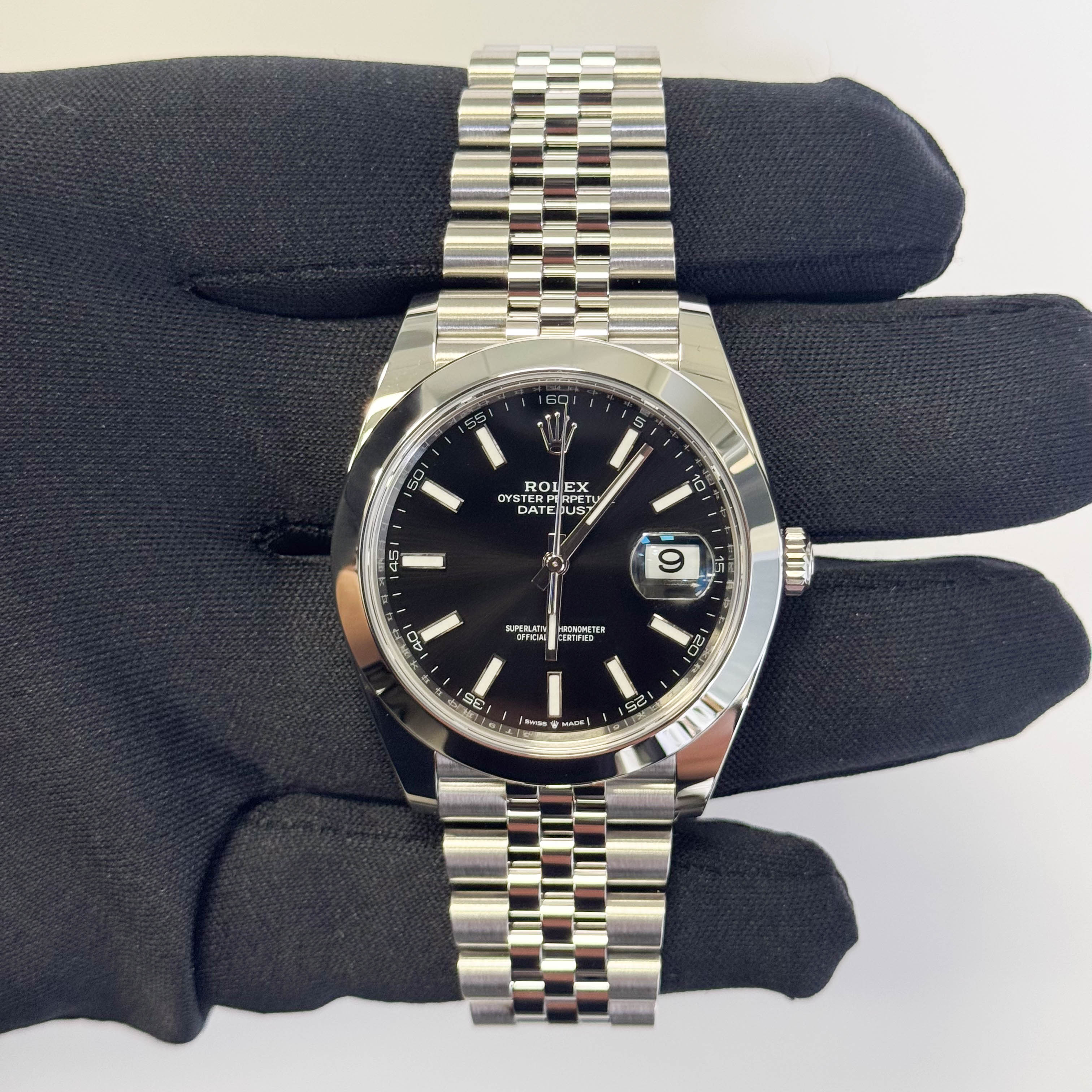 Rolex Datejust 41mm Black Dial Watch Ref# 126300