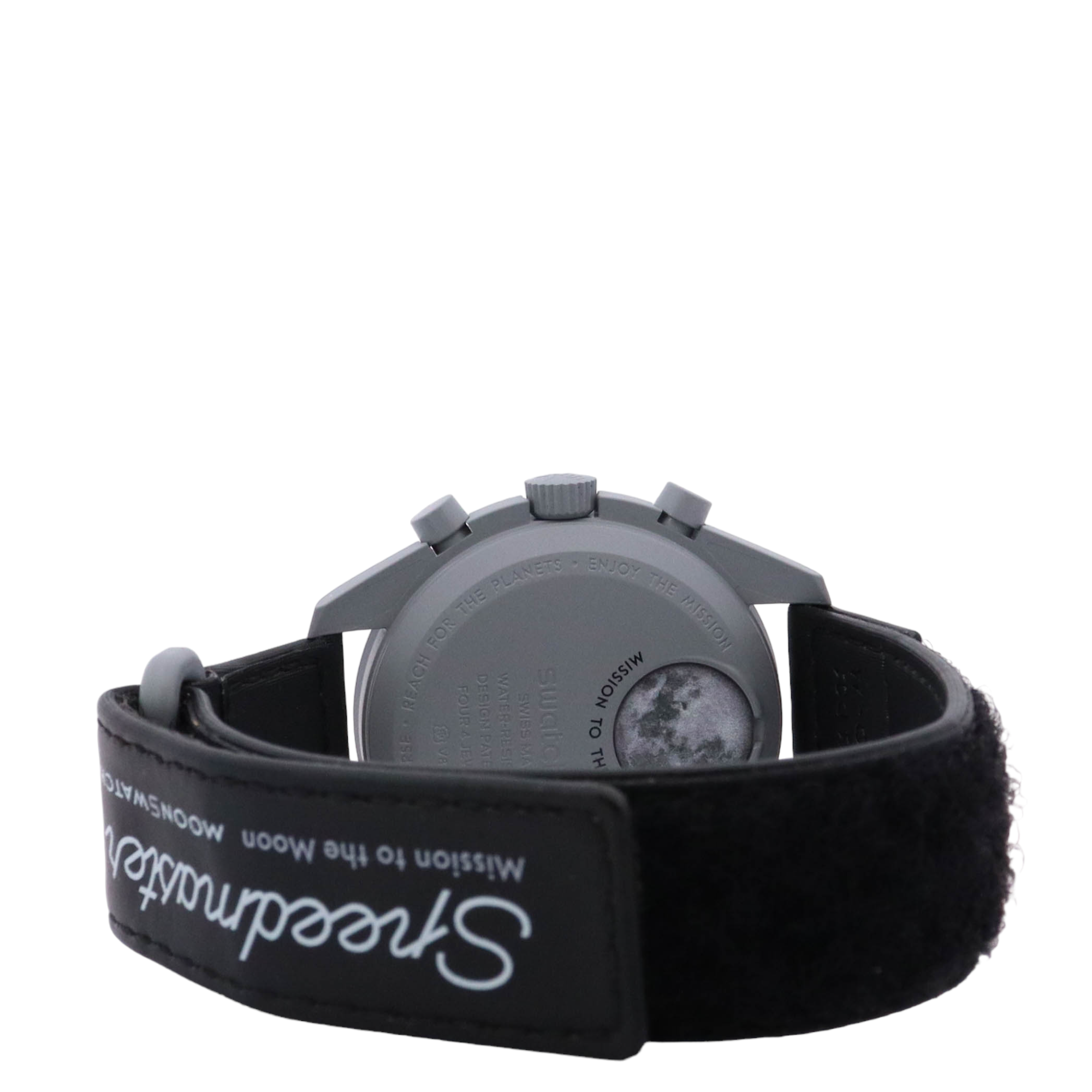 Omega x Swatch Moonswatch "Mission to the Moon" 42mm Bioceramic Black Chronograph Dial Watch Reference# SO33M100 - Happy Jewelers Fine Jewelry Lifetime Warranty