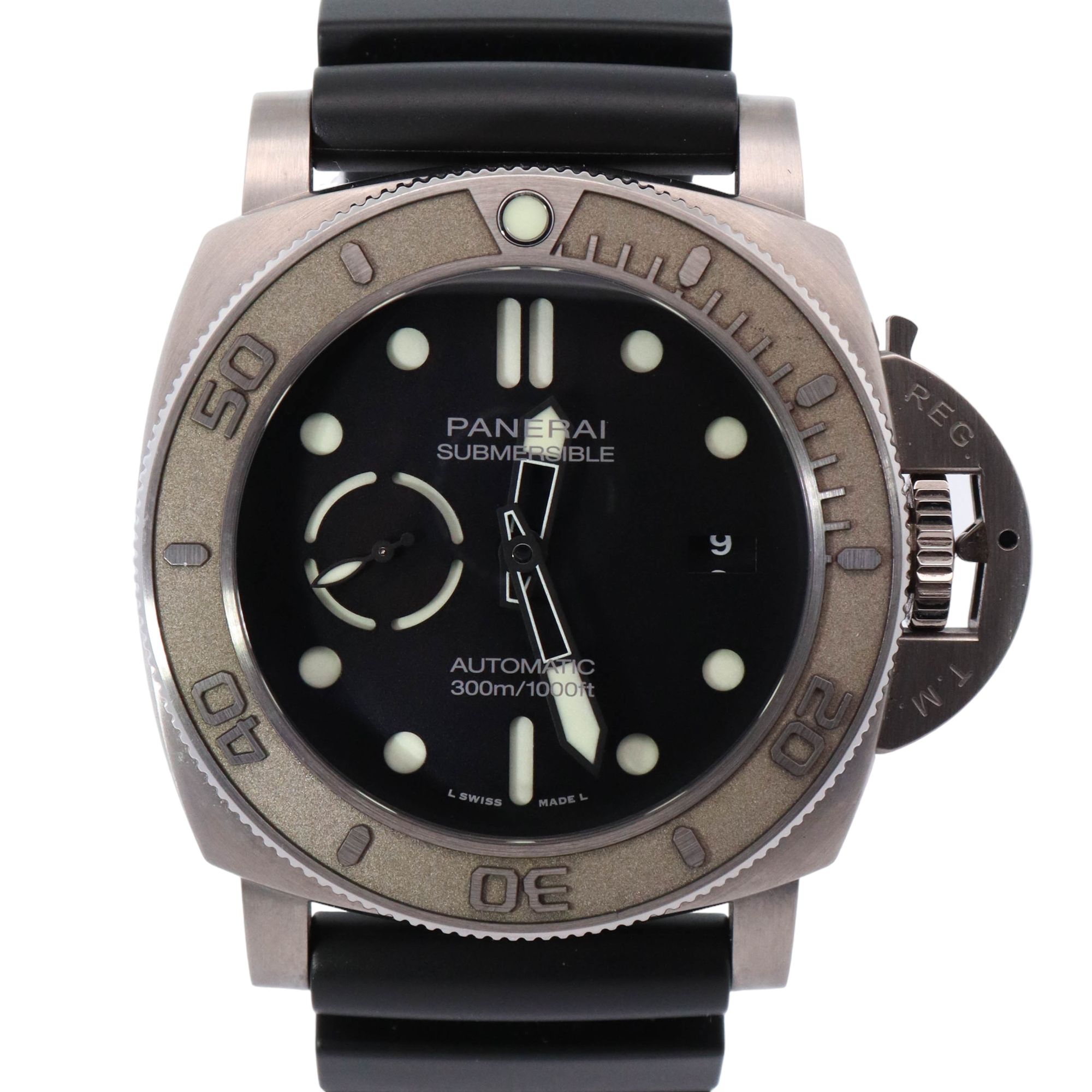 Panerai Submersible "Mike Horn" 47mm Titanium Black Dot Dial Watch Reference# PAM00984 - Happy Jewelers Fine Jewelry Lifetime Warranty