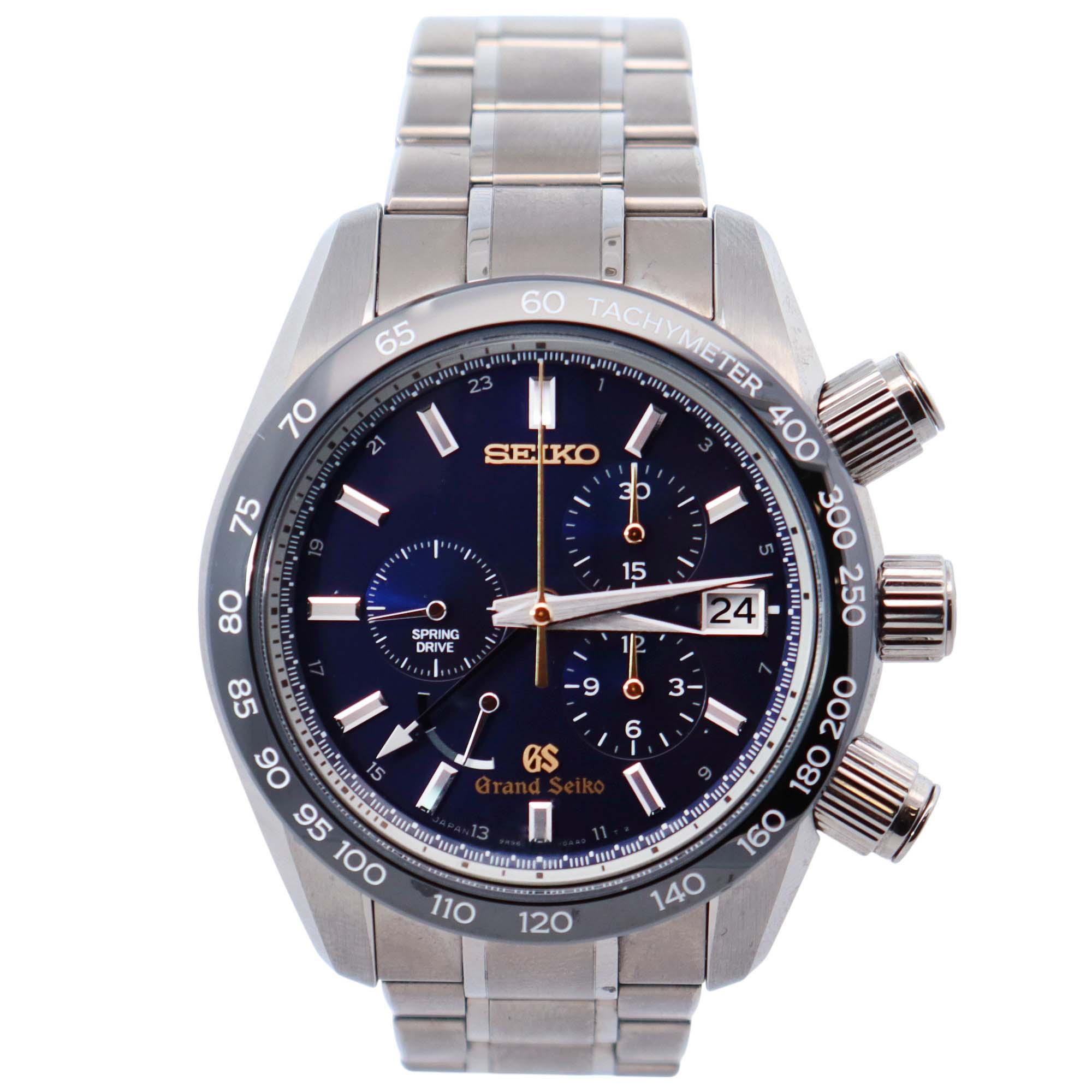 Grand Seiko Spring Drive 43mm Blue Dial Watch Ref# SBGC003 - Happy Jewelers Fine Jewelry Lifetime Warranty