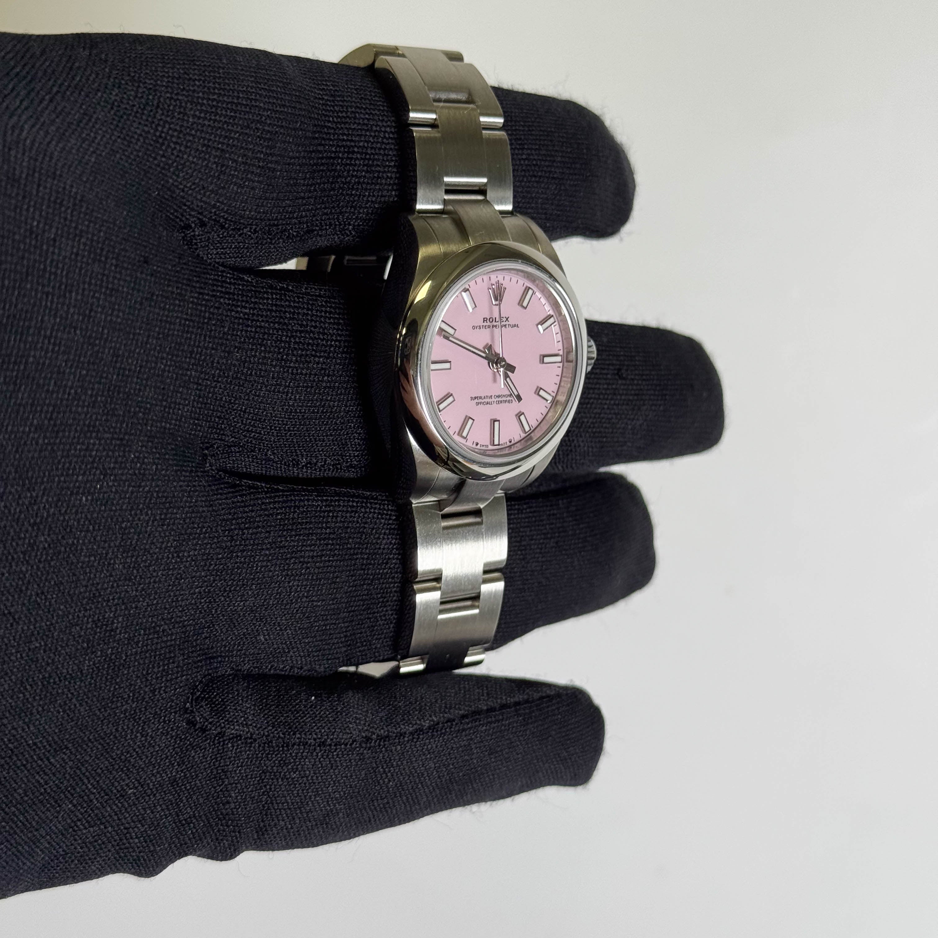 Rolex Oyster Perpetual 31mm Pink Dial Watch Ref# 277200