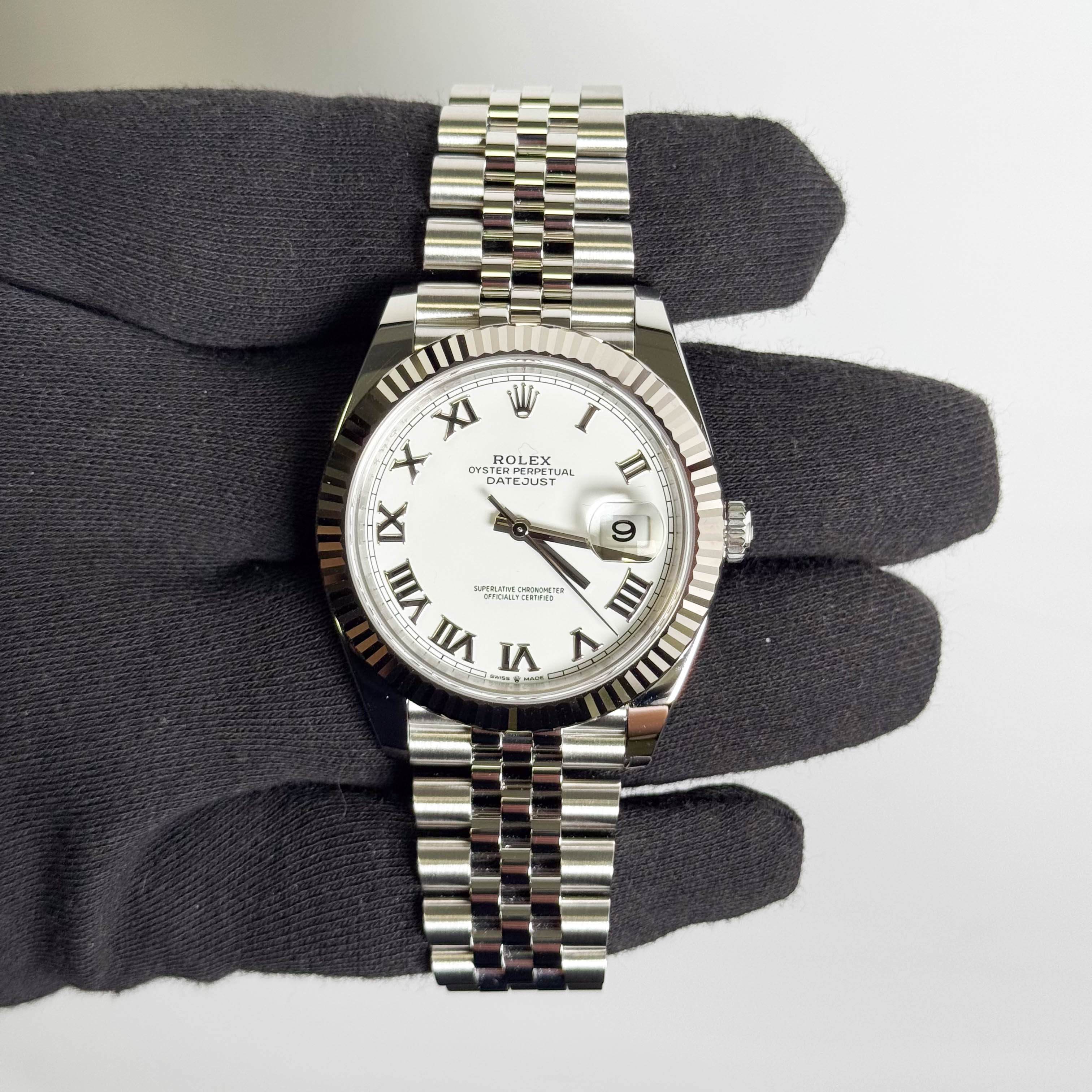 Rolex Datejust 41mm White Dial Watch Ref# 126334