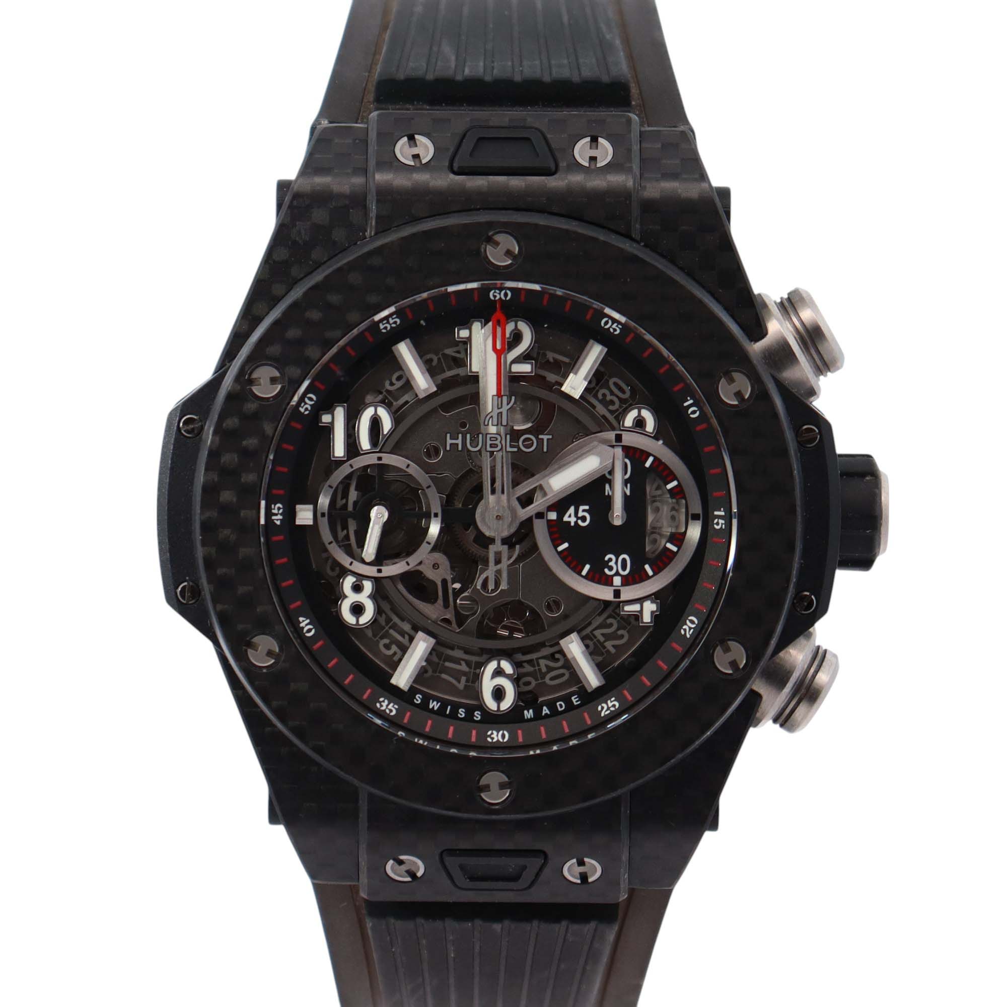 Hublot Big Bang 45mm Openwork Dial Watch Ref# 411.QX.1170.RX - Happy Jewelers Fine Jewelry Lifetime Warranty