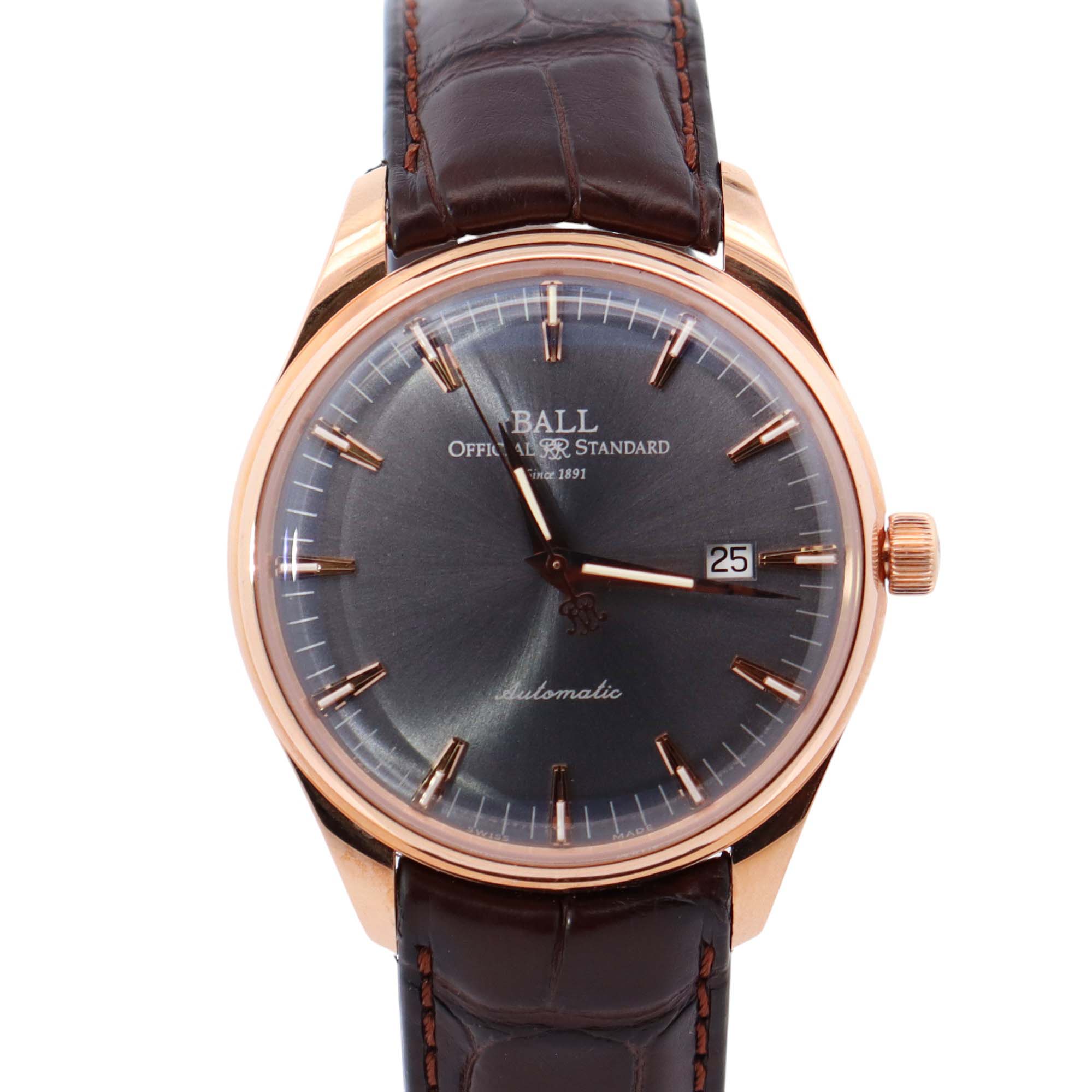 Ball Trainmaster 39mm Grey Dial Watch Ref# NM2888D - Happy Jewelers Fine Jewelry Lifetime Warranty