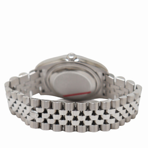 Rolex Men's Datejust Stainless Steel 36mm White Roman Dial Watch Reference# 116200 - Happy Jewelers Fine Jewelry Lifetime Warranty