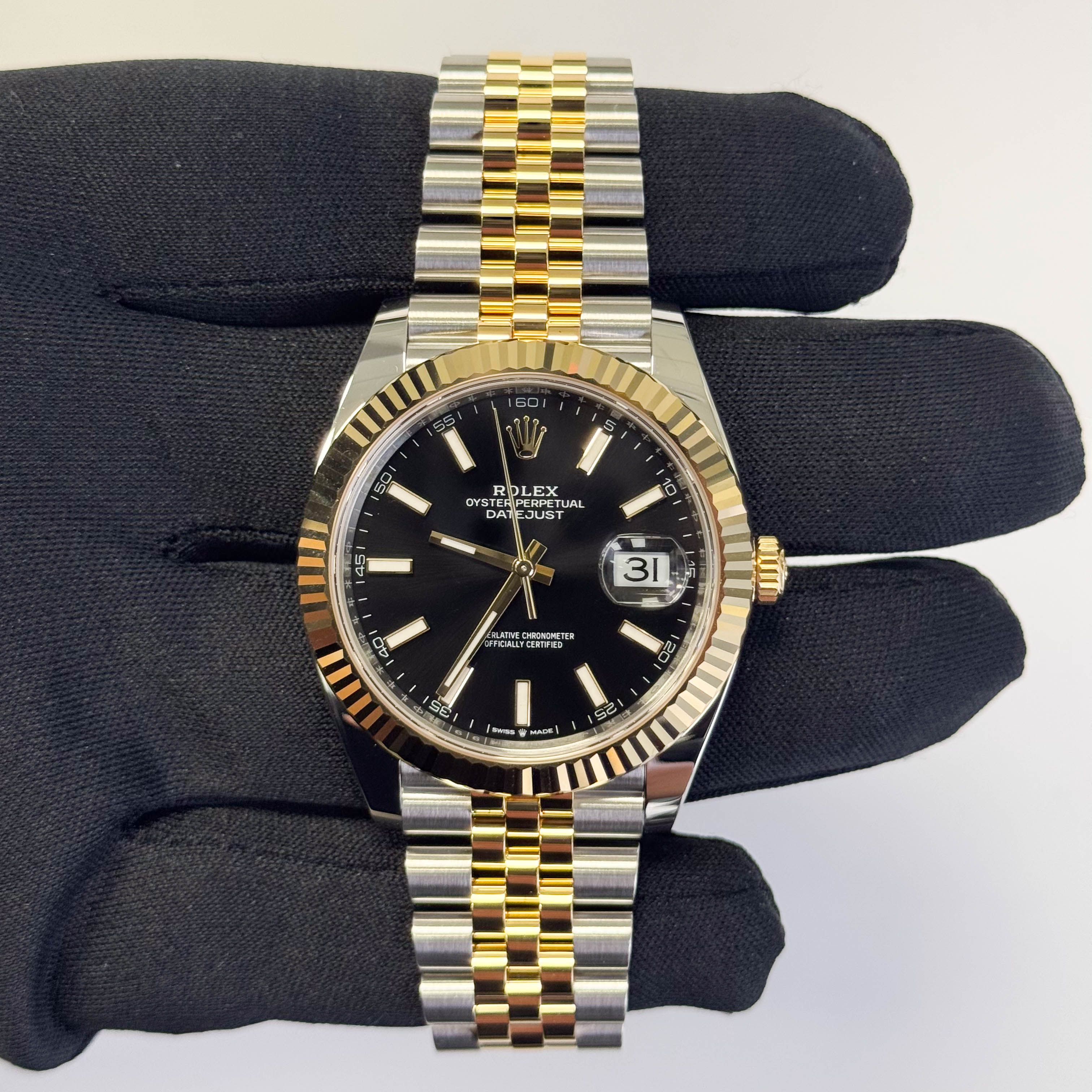 Rolex Datejust 41mm Black Dial Watch Ref# 126333