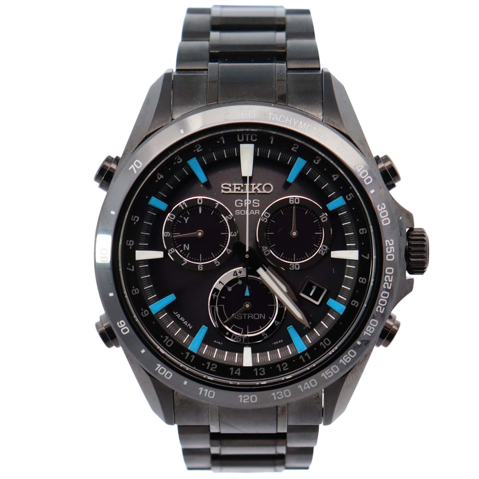 Seiko Astron 45mm Black Dial Watch Ref# SSE013 - Happy Jewelers Fine Jewelry Lifetime Warranty