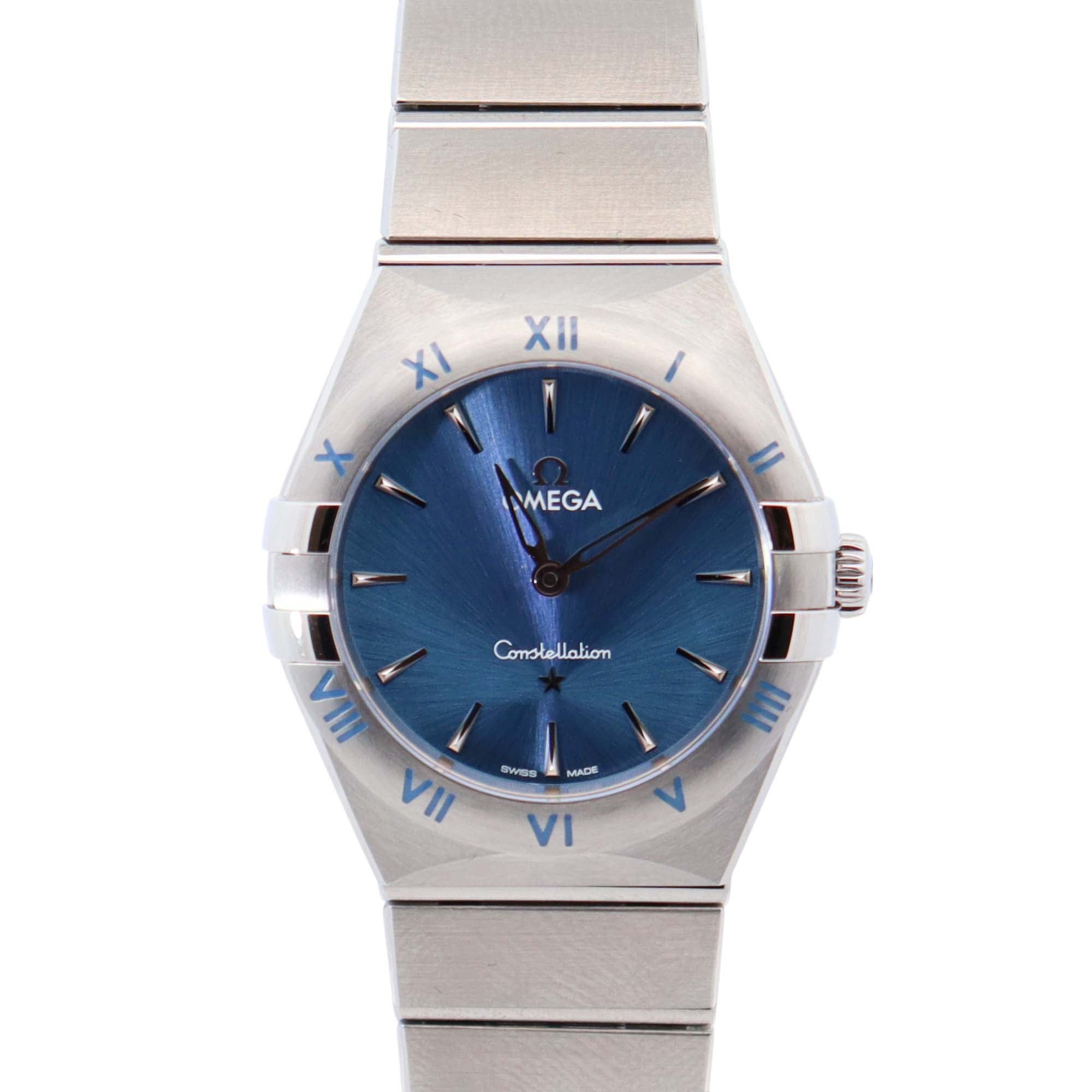 Omega Constellation 28mm Blue Dial Watch Ref# 131.10.28.60.03.001 - Happy Jewelers Fine Jewelry Lifetime Warranty
