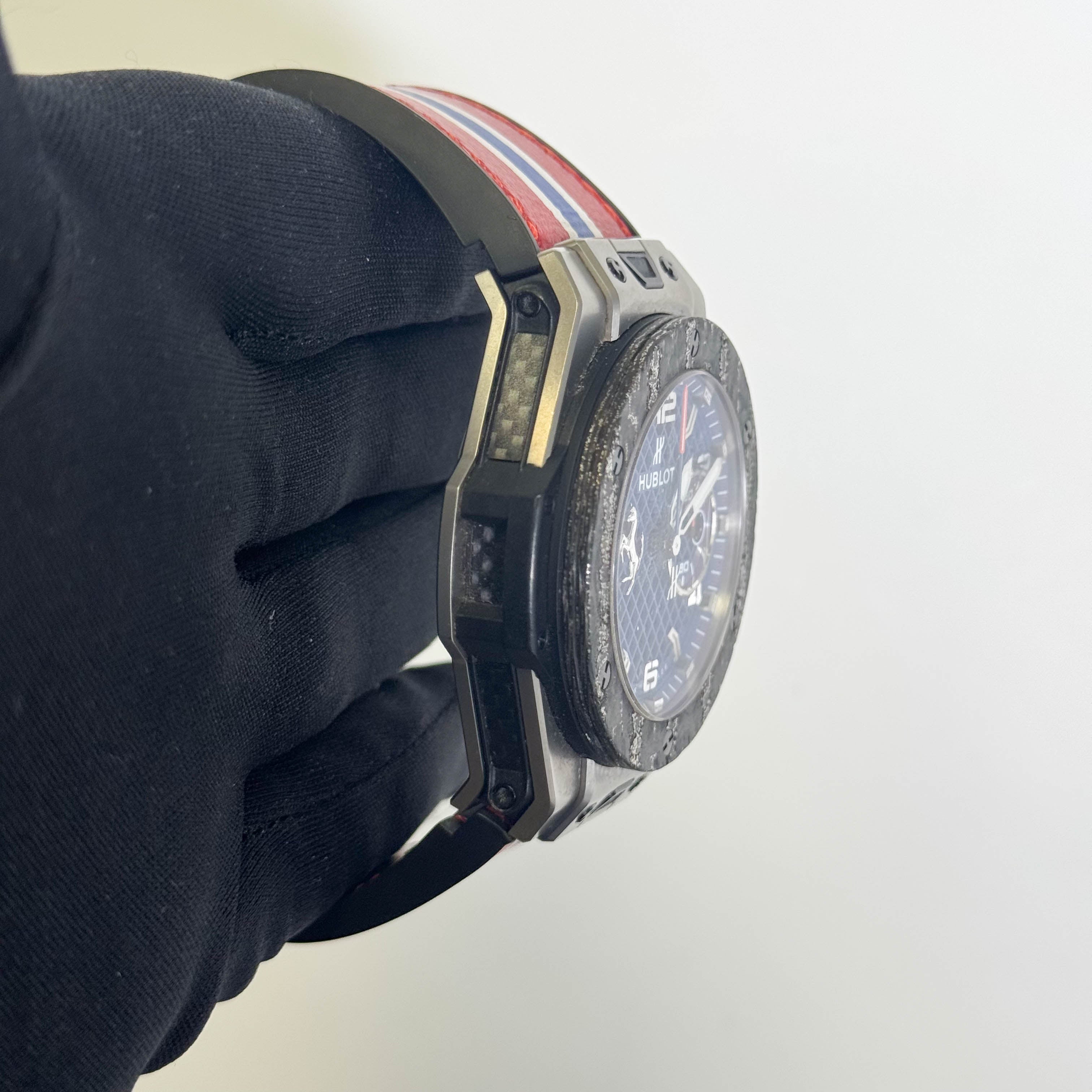 Hublot Big Bang 45mm Blue Dial Watch Ref# 401.NJ.5123.VR.TEX16 - Happy Jewelers Fine Jewelry Lifetime Warranty