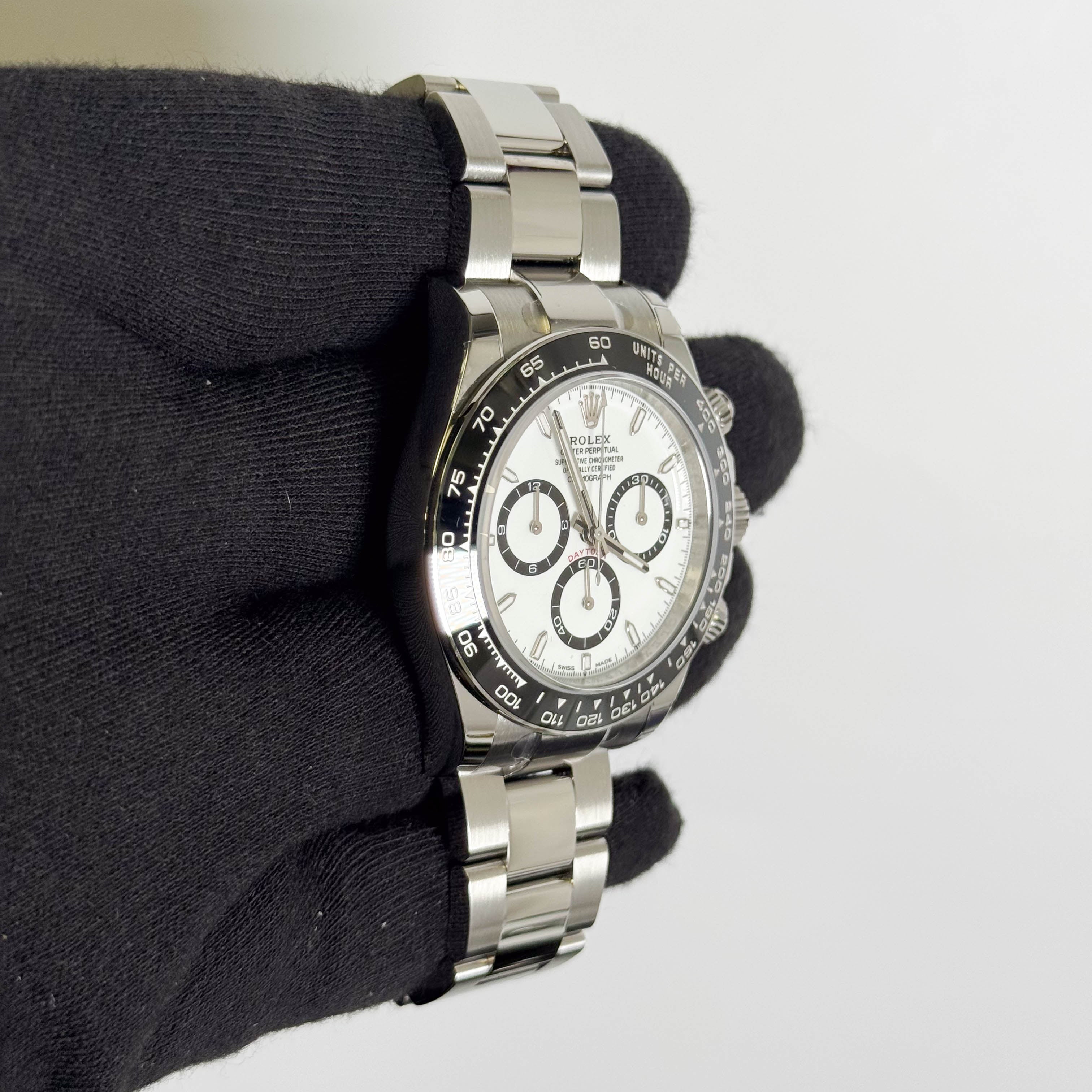 Rolex Daytona 40mm White Dial Watch Ref# 126500LN