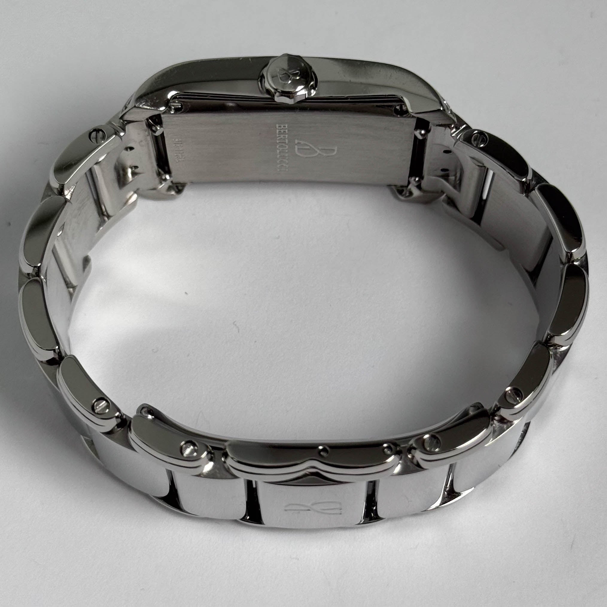 Bertolucci Fascio 37mm Stainless Steel MOP Dial Watch Reference # FASCIO