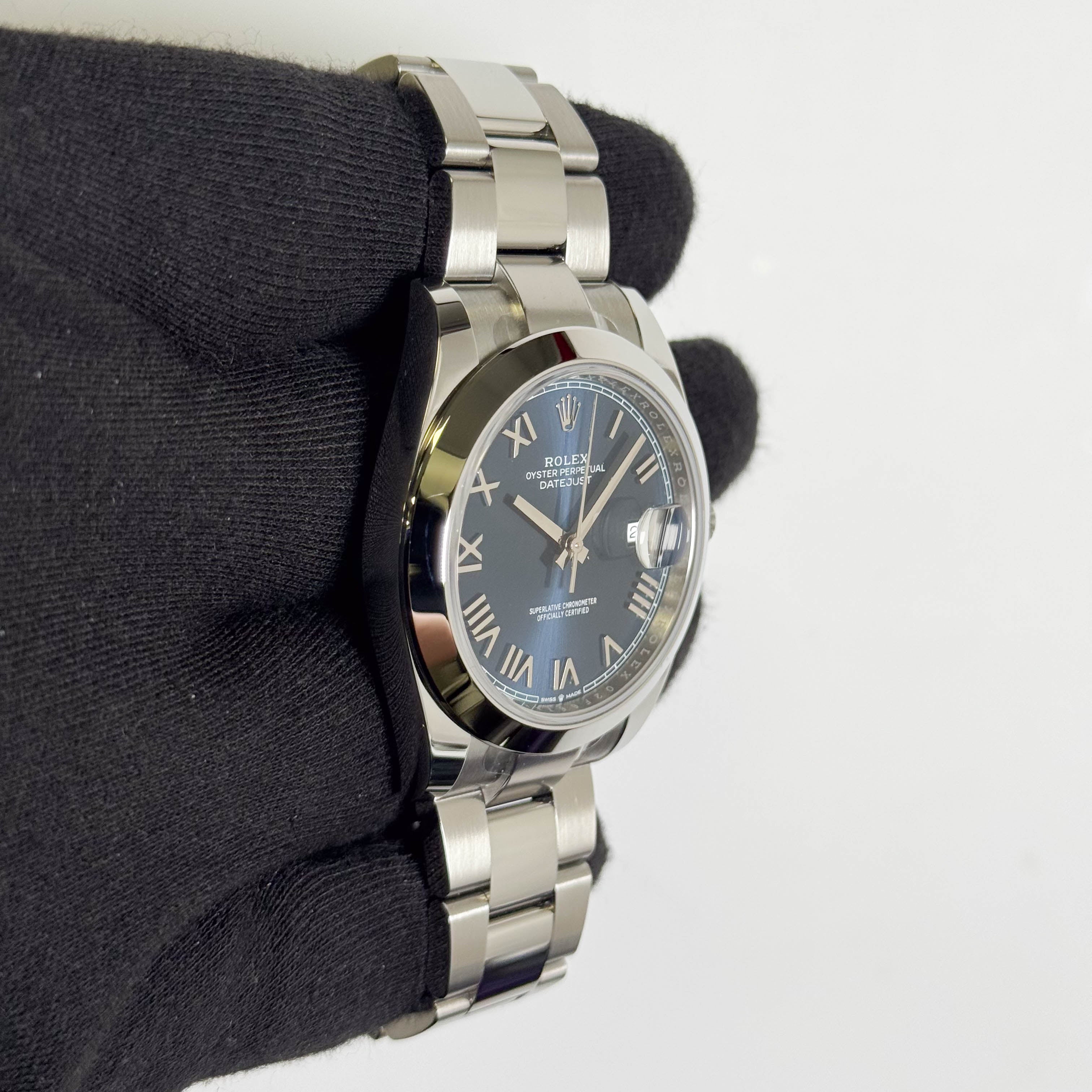 Rolex Datejust 41mm Blue Dial Watch Ref# 126300