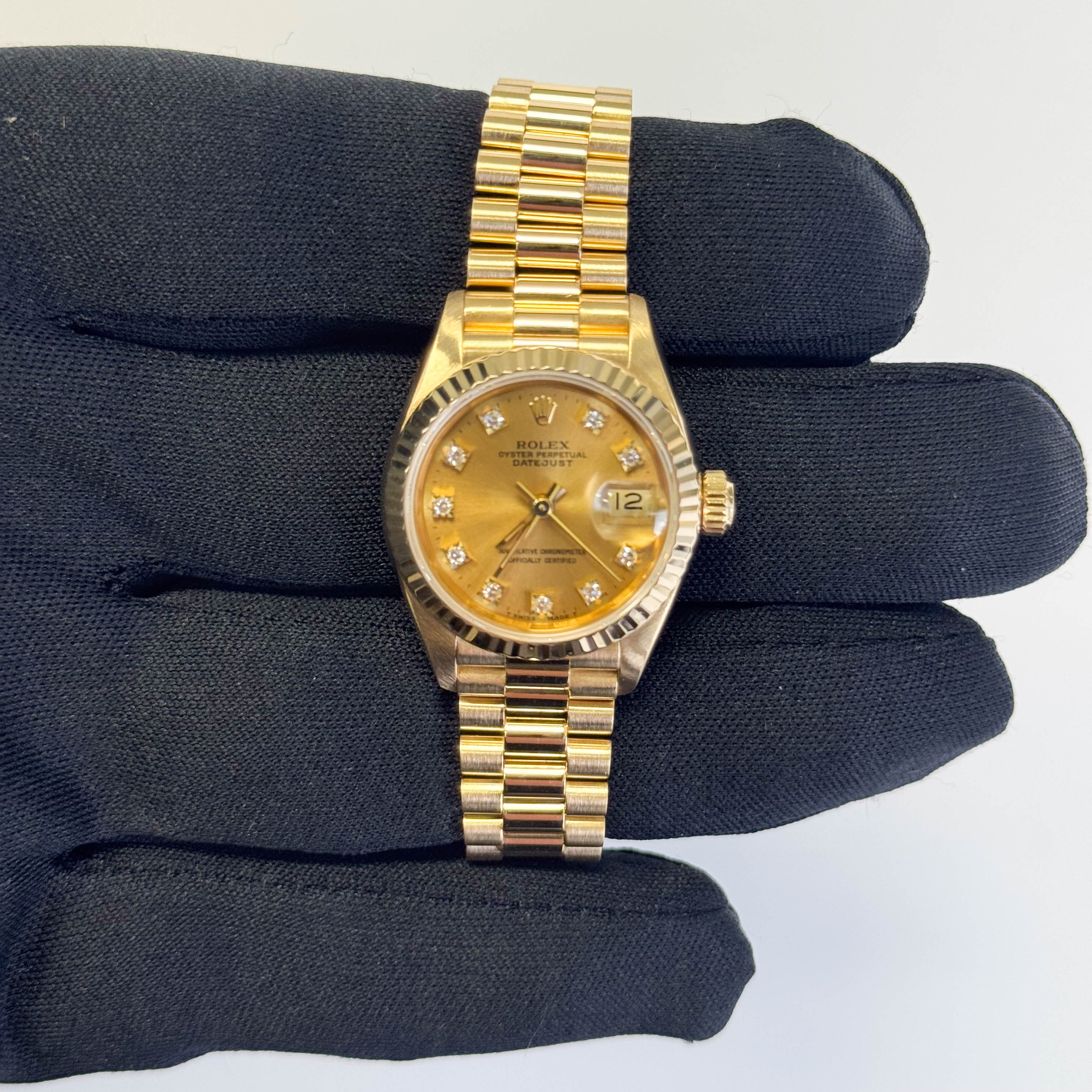 Rolex Datejust 26mm Champagne Dial Watch Ref# 69178 - Happy Jewelers Fine Jewelry Lifetime Warranty