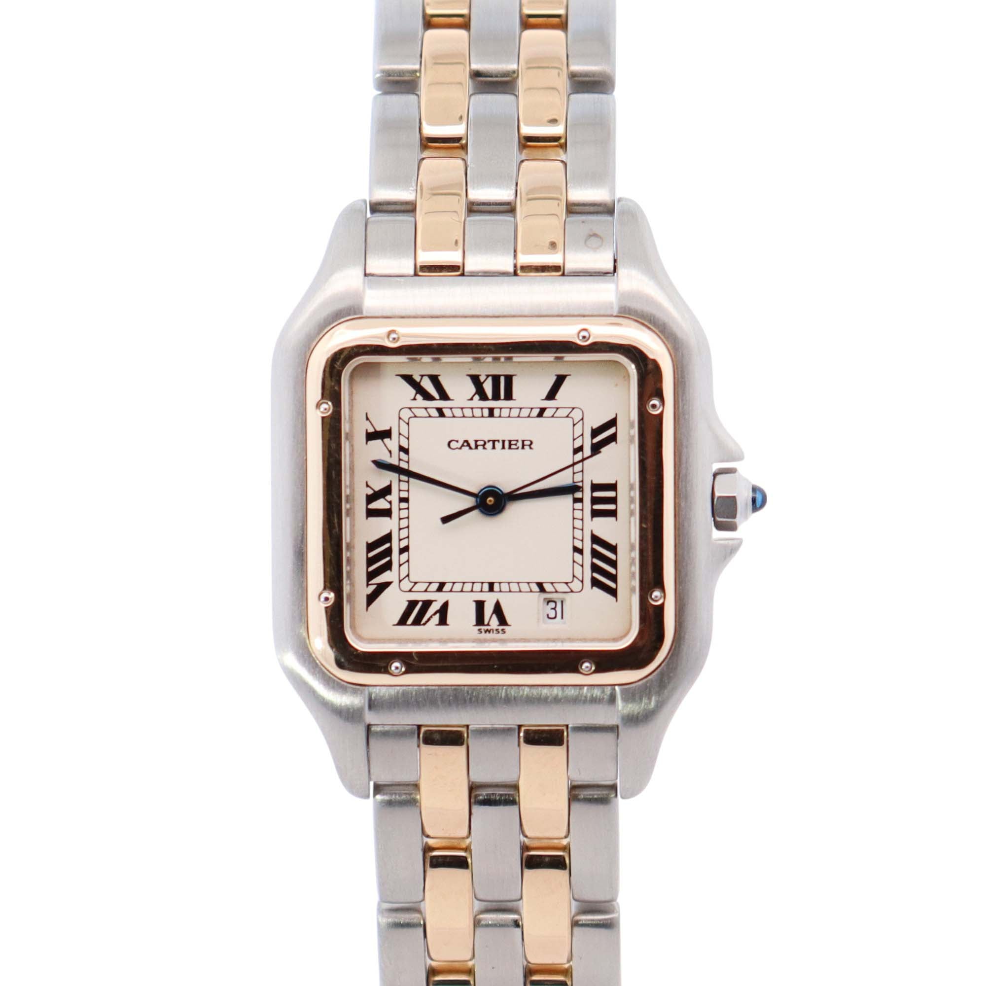 Cartier Panthere 27mm Ivory Roman Dial Watch Ref# W25028B6 - Happy Jewelers Fine Jewelry Lifetime Warranty