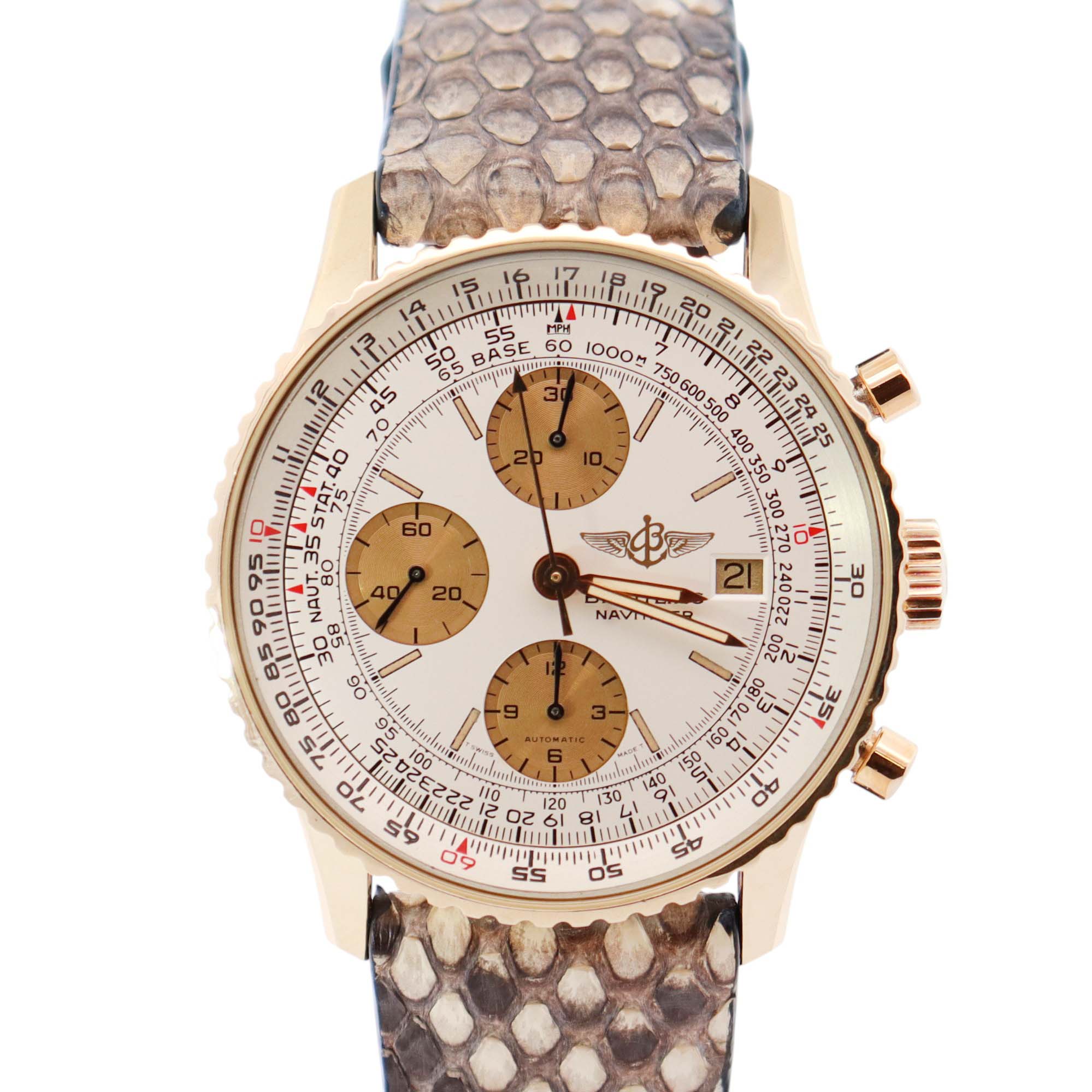 Breitling Navitimer 42mm White Dial Watch Ref# 81610 – Happy Jewelers