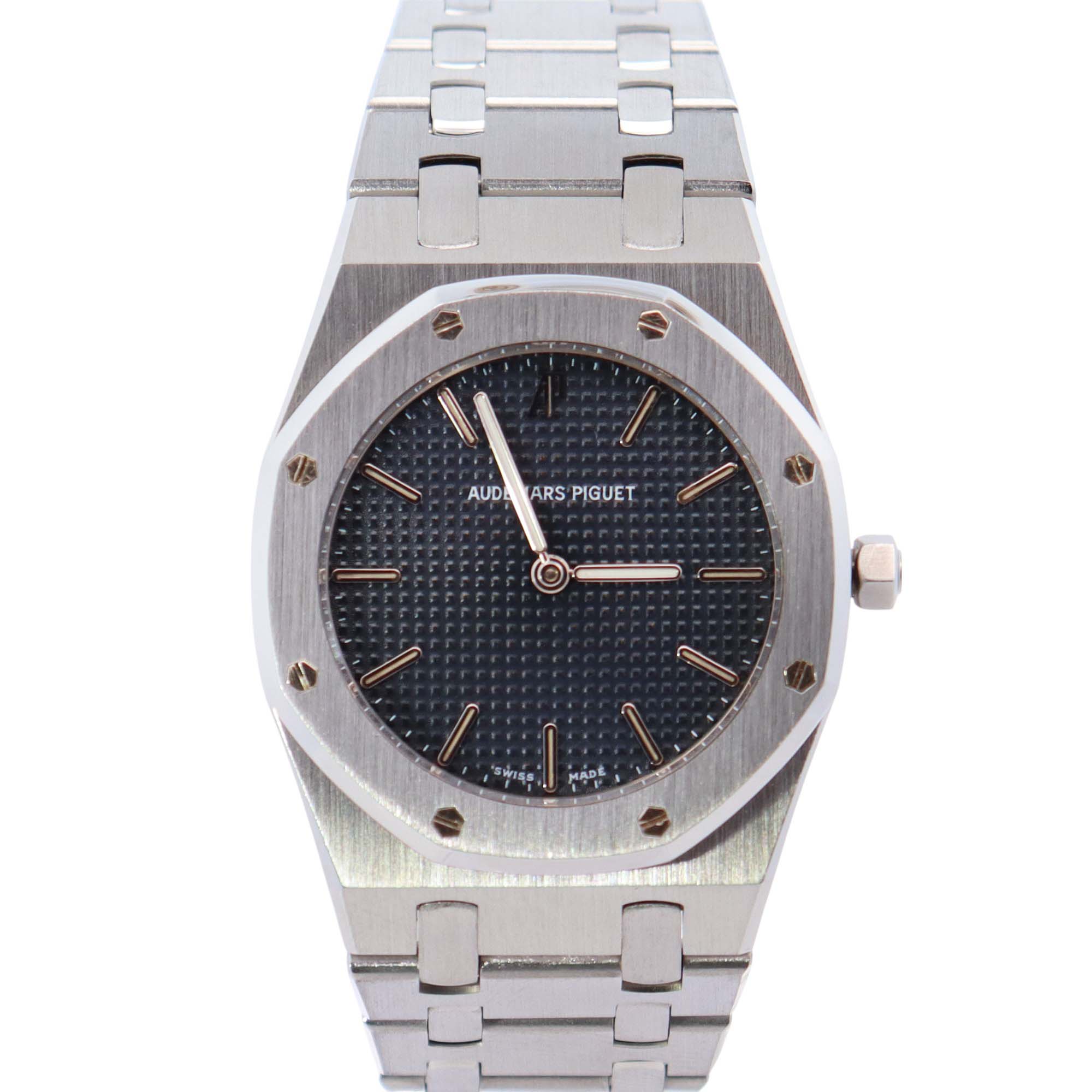 Audemars Piguet Royal Oak 33mm Black Dial Watch Ref# 56303ST - Happy Jewelers Fine Jewelry Lifetime Warranty