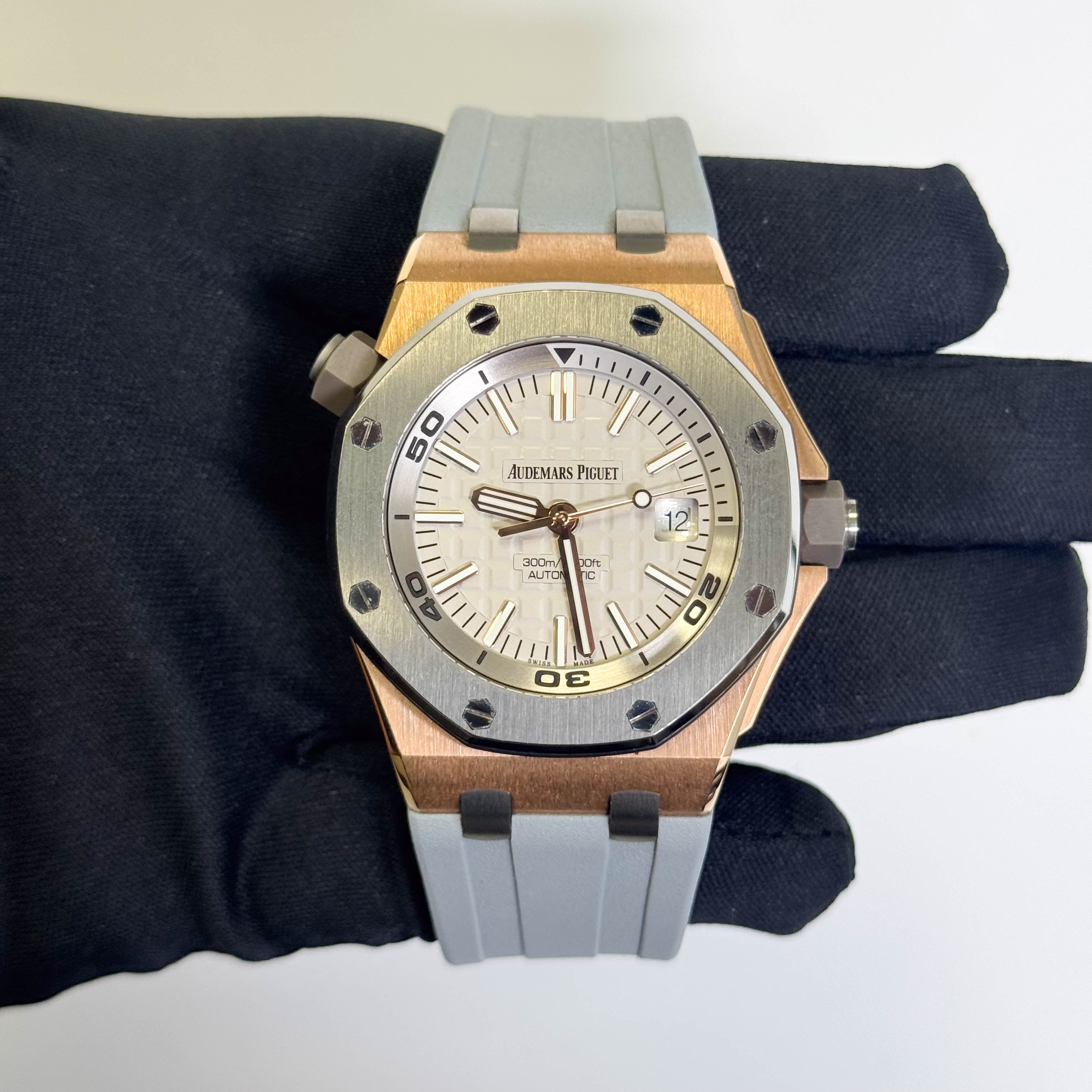 Audemars Piguet Royal Oak 42mm Gray Dial Watch Ref# 15711OI.OO.A006CA.01