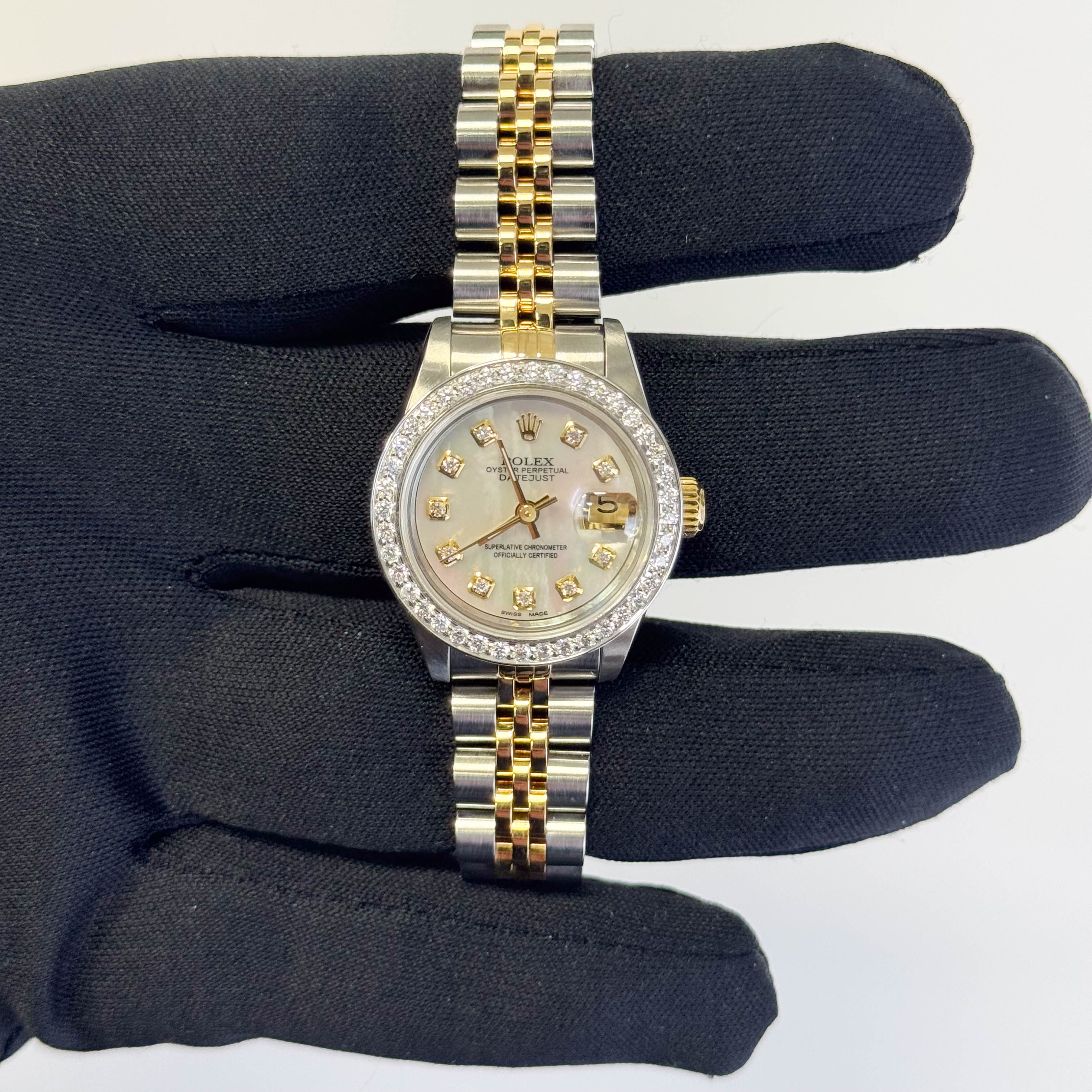 Rolex Datejust 26mm MOP Dial Watch Ref# 69173 - Happy Jewelers Fine Jewelry Lifetime Warranty