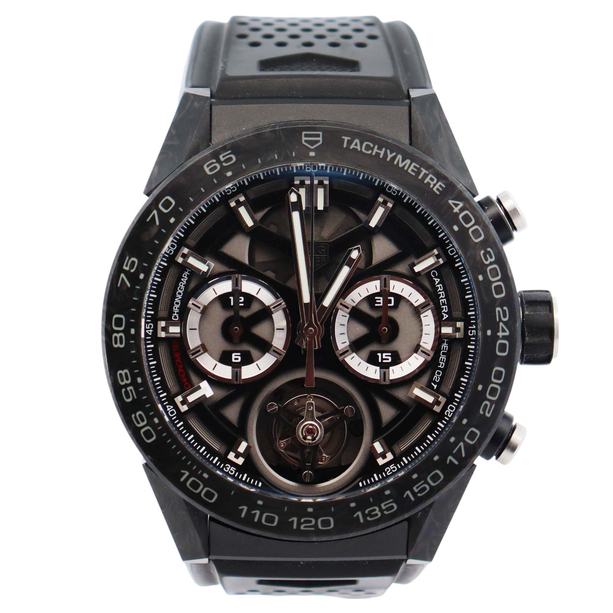 Tag Heuer Carrera 45mm Openwork Dial Watch Ref# CAR5A8W - Happy Jewelers Fine Jewelry Lifetime Warranty