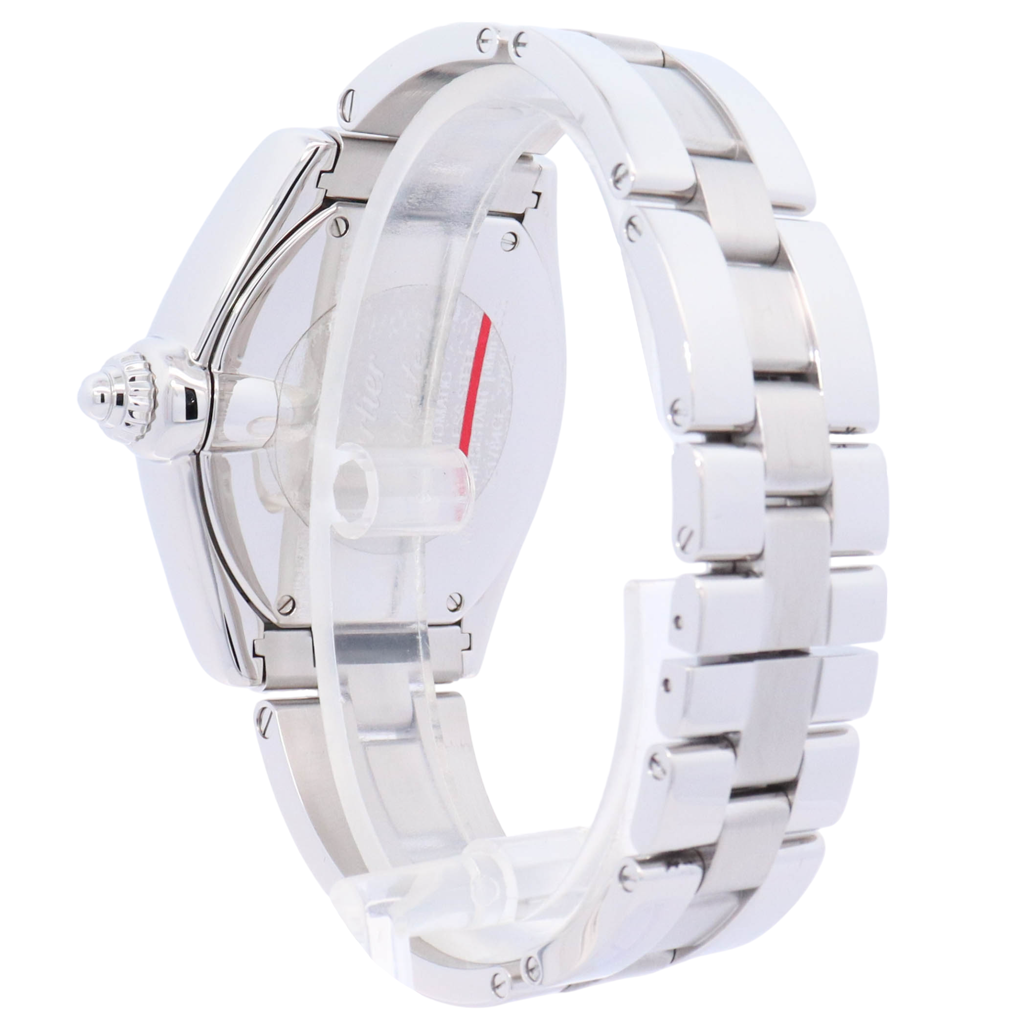 Cartier Roadster 39mm Stainless Steel Silver Roman Dial Watch Reference# W62025V3 - Happy Jewelers Fine Jewelry Lifetime Warranty