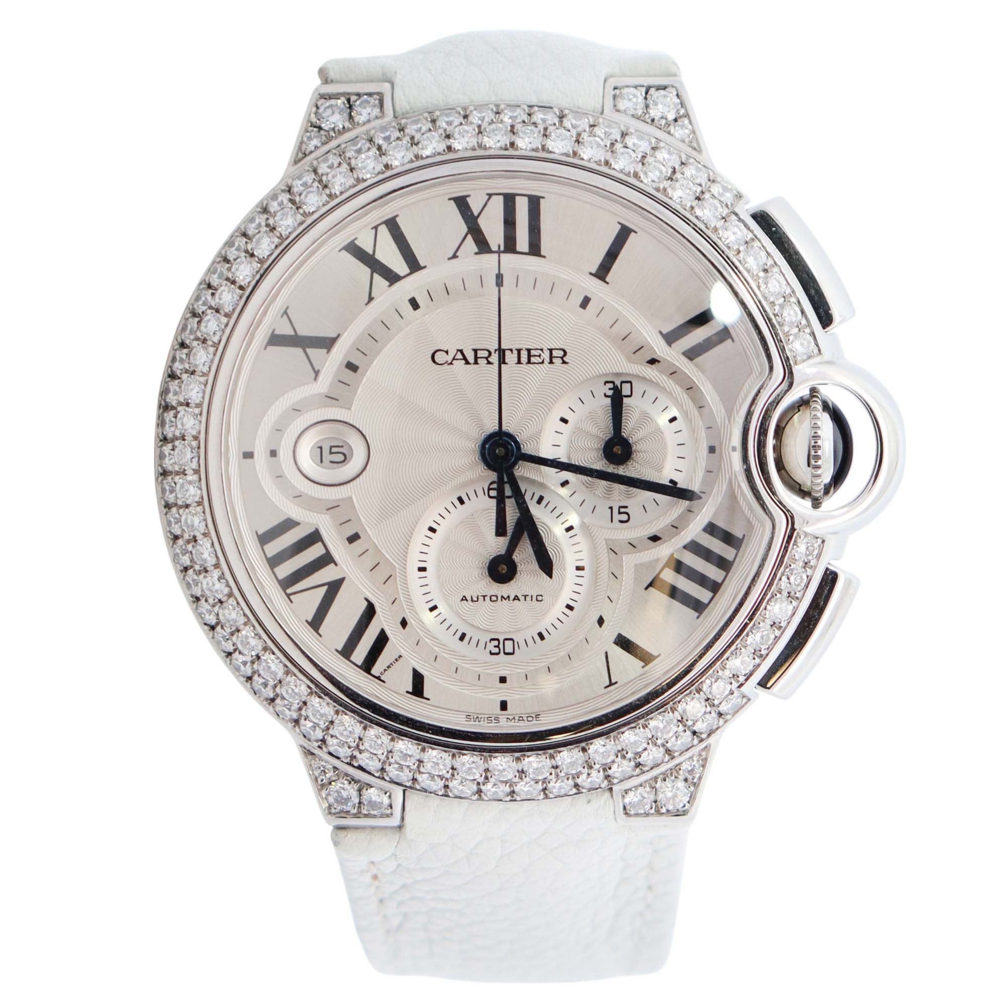 Cartier Ballon Bleu 44mm Silver Dial Watch Ref# W6920003 - Happy Jewelers Fine Jewelry Lifetime Warranty
