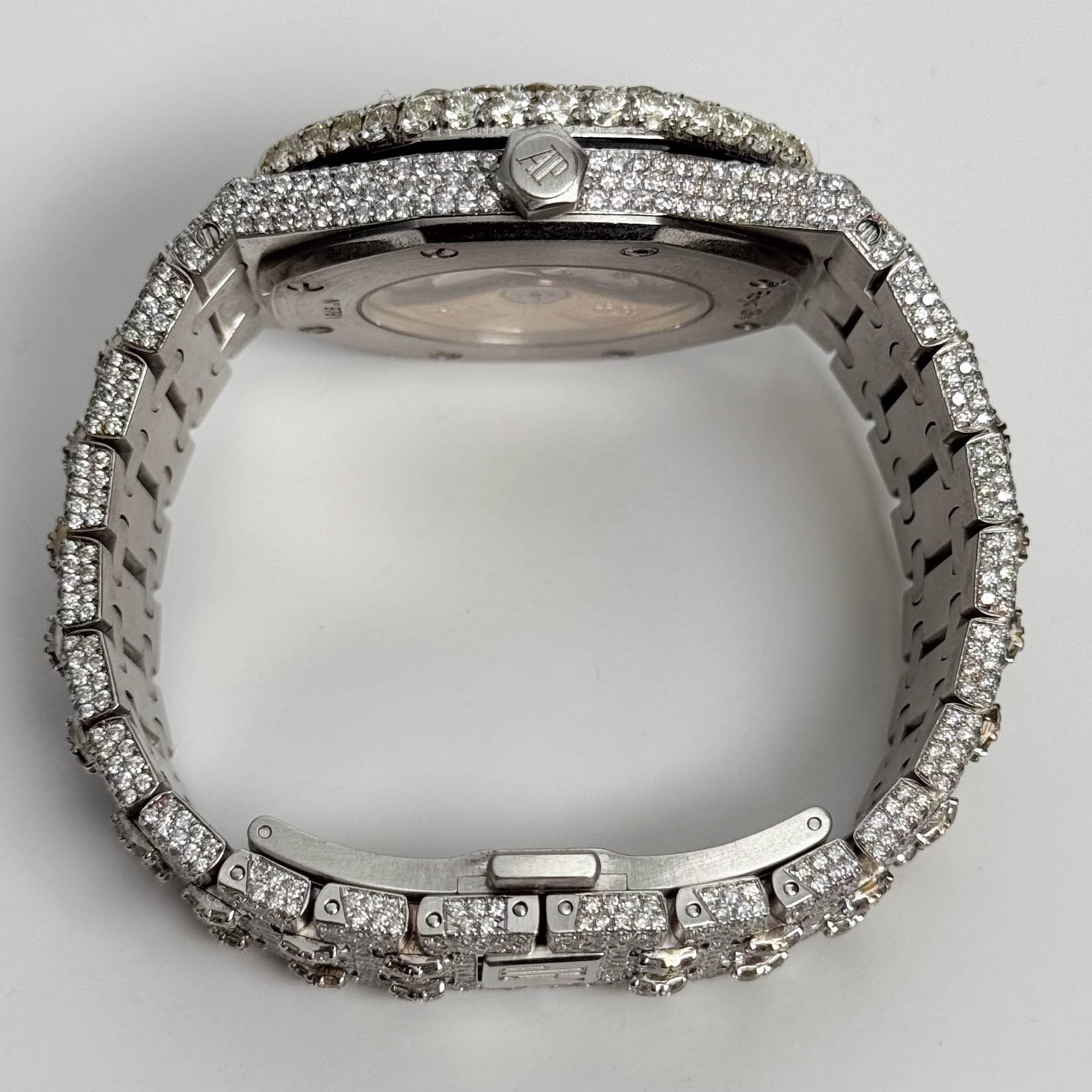Audemars Piguet Mens Royal Oak ICED OUT 41mm PAVE Diamond Dial Watch Ref# 15400ST.OO.1220ST.03