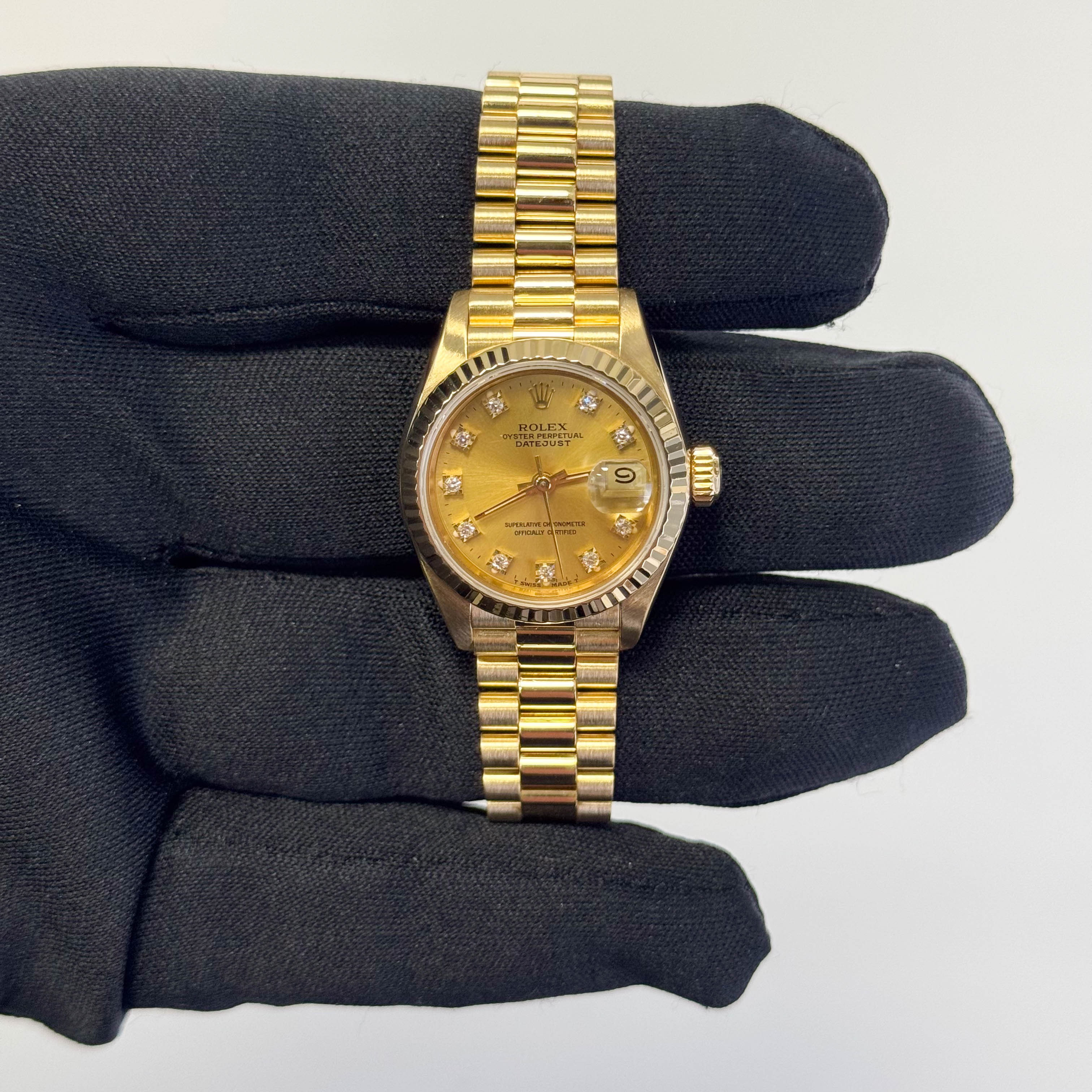Rolex Datejust 26mm Champagne Dial Watch Ref# 69178 - Happy Jewelers Fine Jewelry Lifetime Warranty