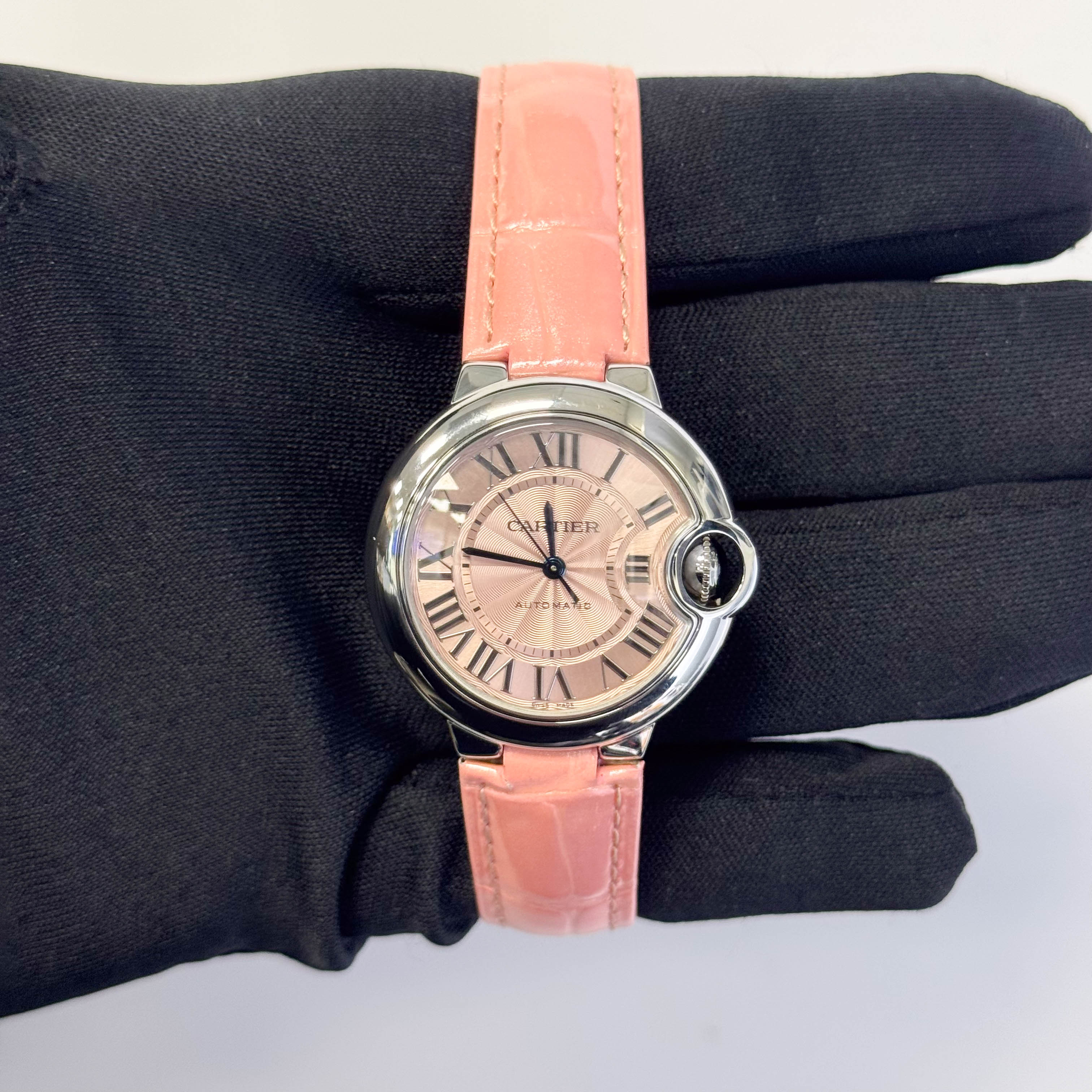 Cartier Ballon Bleu 33mm Pink Dial Watch Ref# WSBB0002 - Happy Jewelers Fine Jewelry Lifetime Warranty
