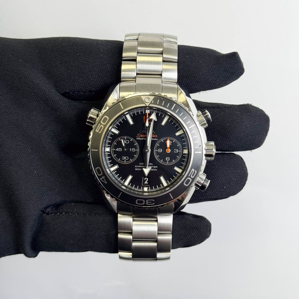 Omega Seamaster Planet Ocean 600M 45.5mm Black Chronograph Dial Watch Ref# 232.30.46.51.01.003