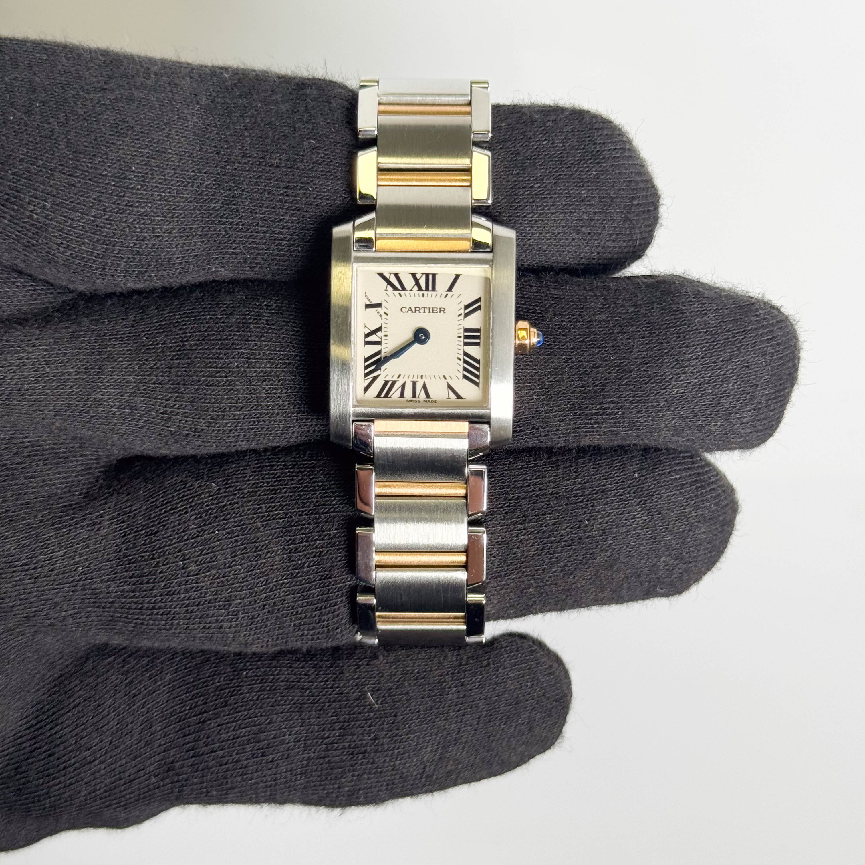 Cartier Tank 20mm White Dial Watch Ref# W51007Q4