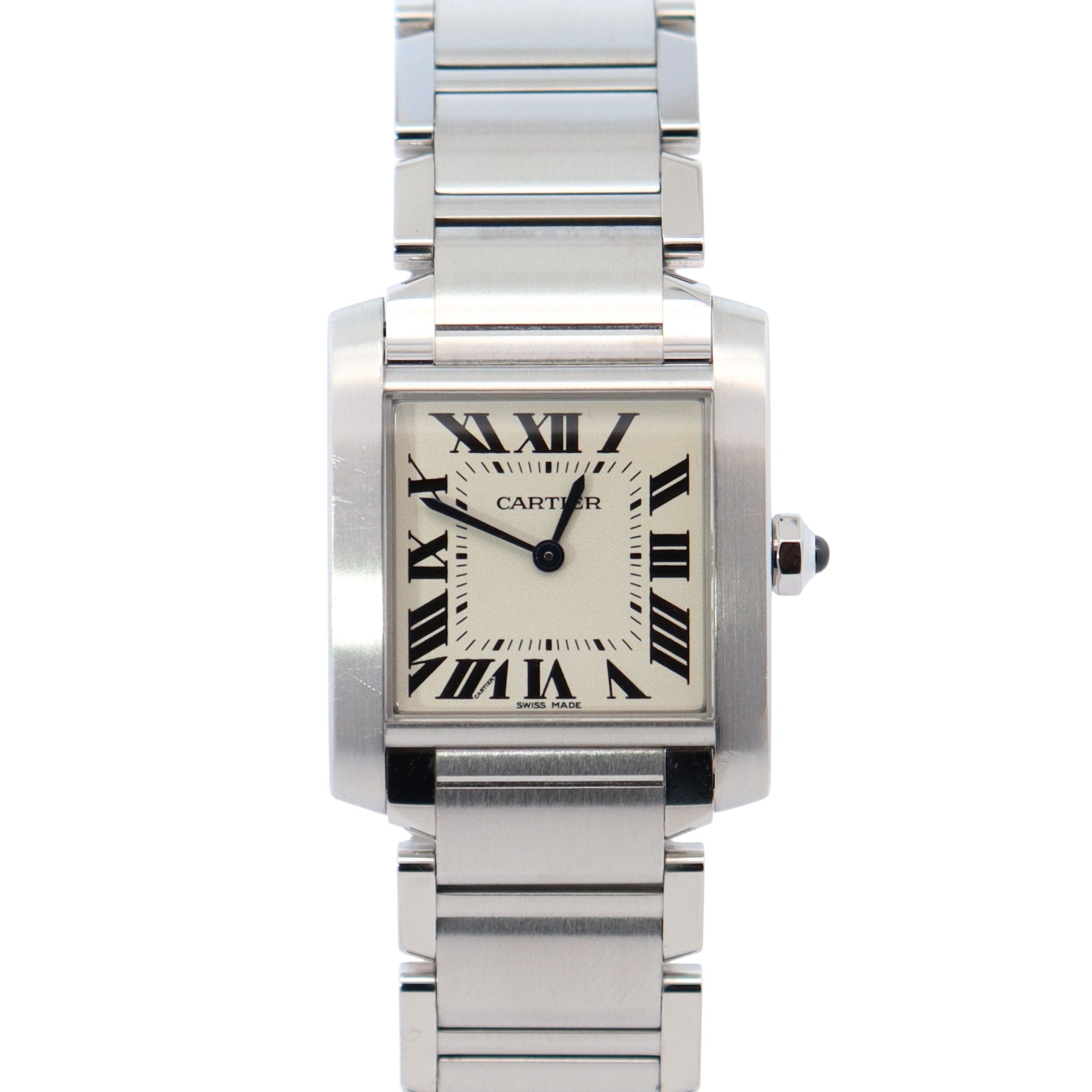 Cartier Tank 25mm Ivory Dial Watch Ref# WSTA0005 - Happy Jewelers Fine Jewelry Lifetime Warranty