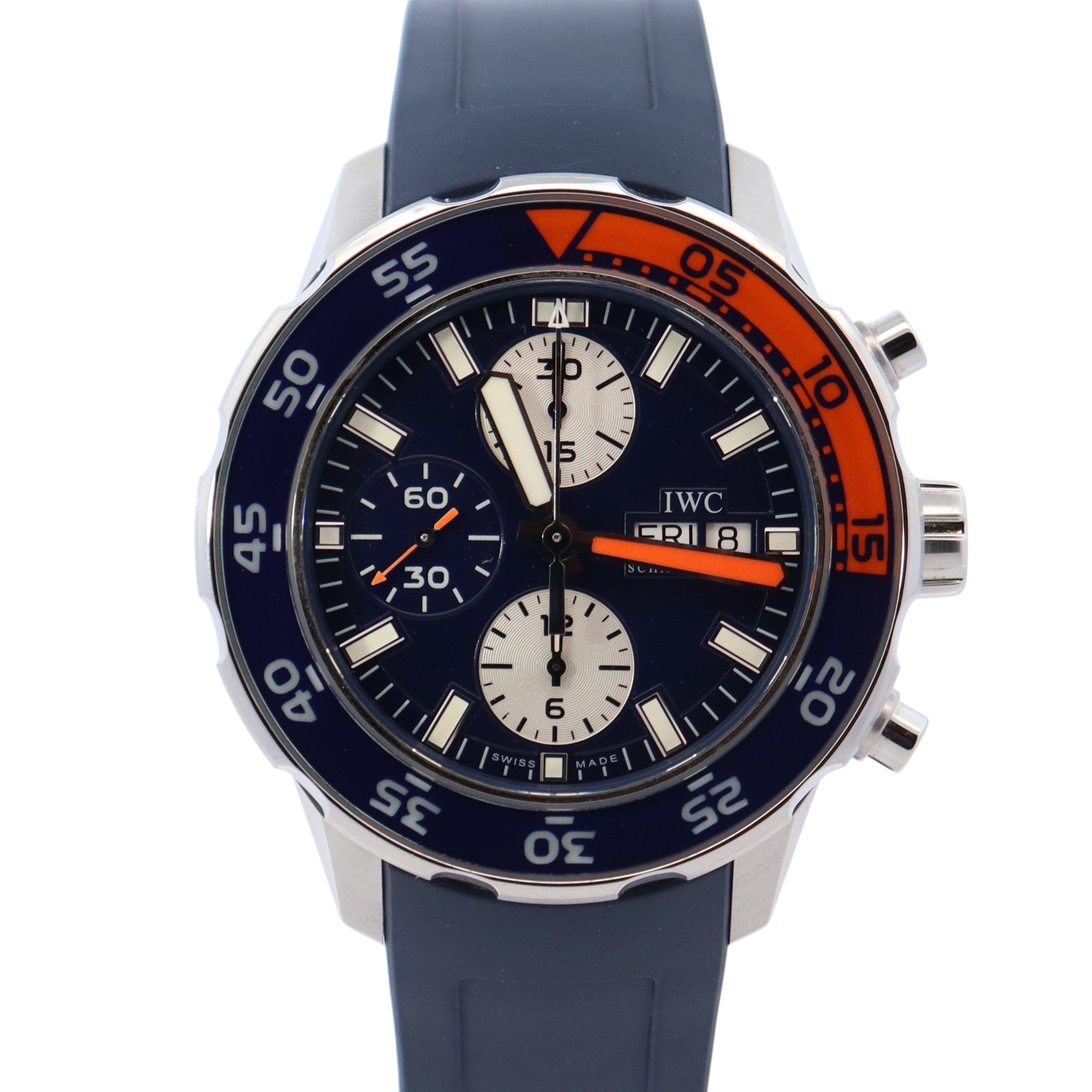 IWC Aquatimer 44mm Blue Dial Watch Ref# IW376704 - Happy Jewelers Fine Jewelry Lifetime Warranty