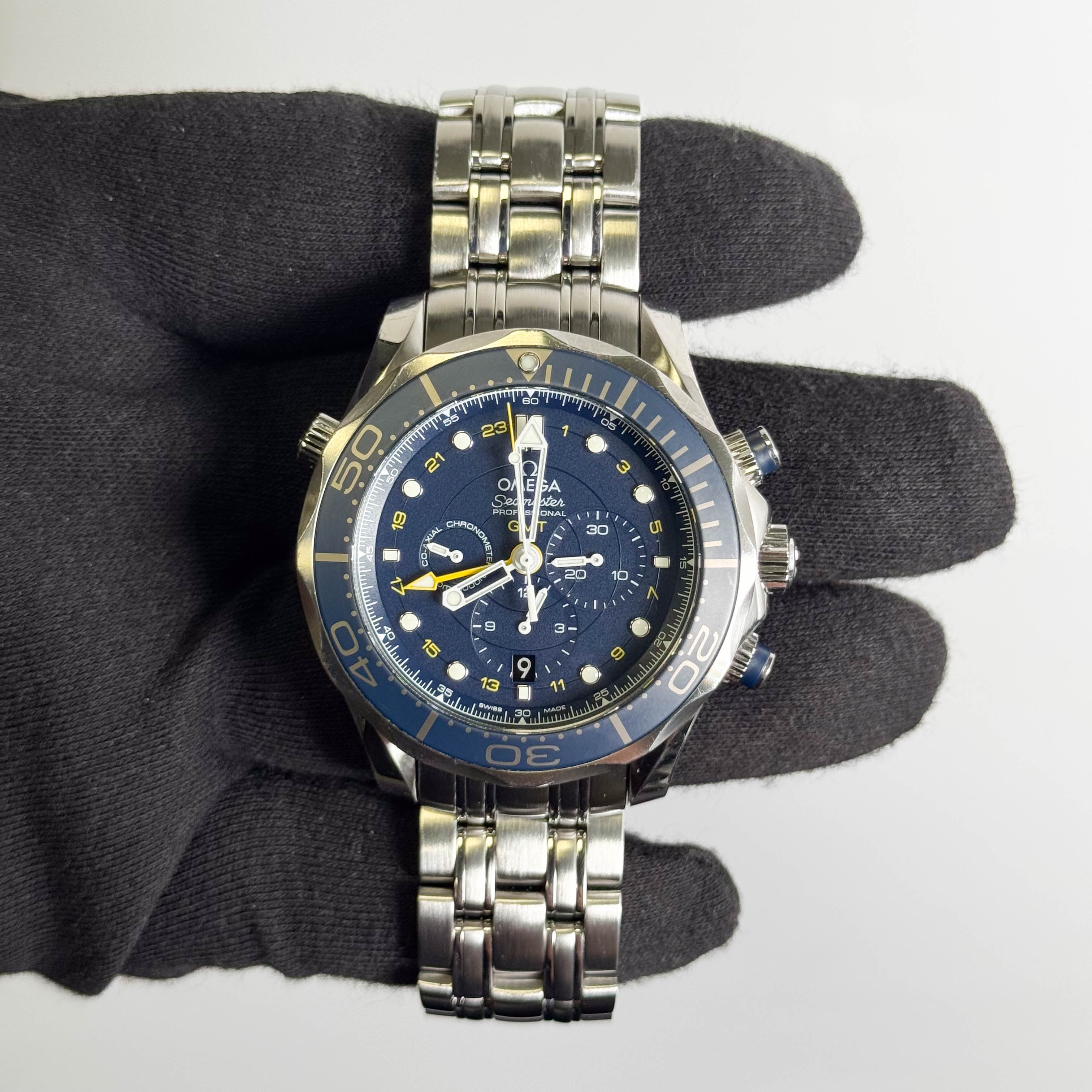 Omega Seamaster 44 mm Blue Dial Watch Ref# 212.30.44.52.03.001