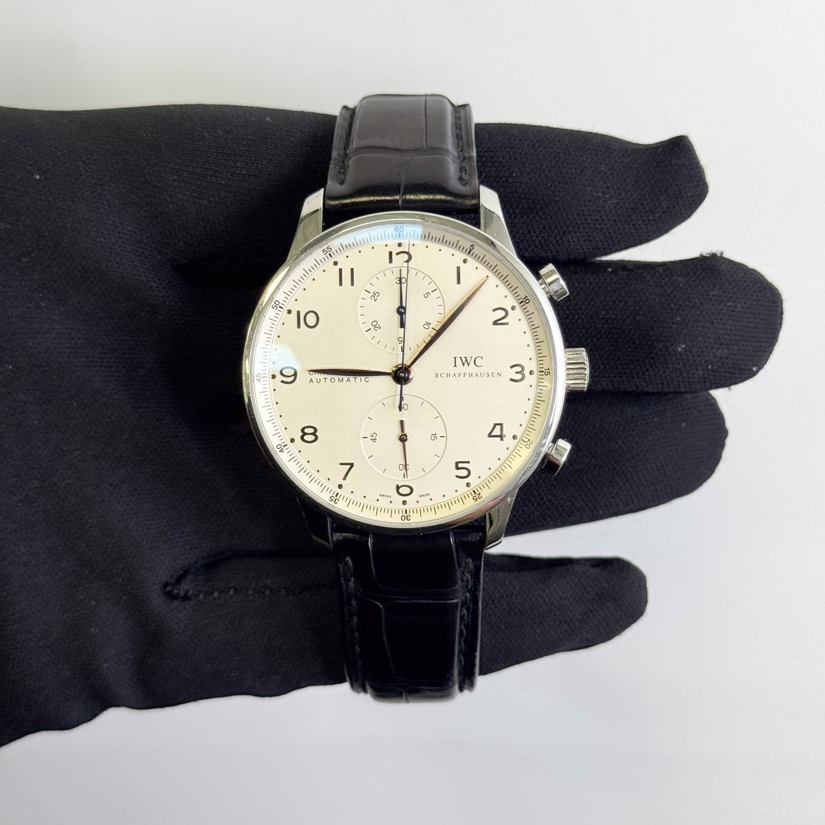 IWC Portuguese 41mm Silver Dial Watch Ref# IW371604