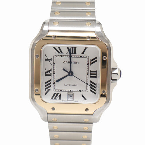 Cartier Santos 47mm White Dial Watch Ref# W2SA0009 - Happy Jewelers Fine Jewelry Lifetime Warranty